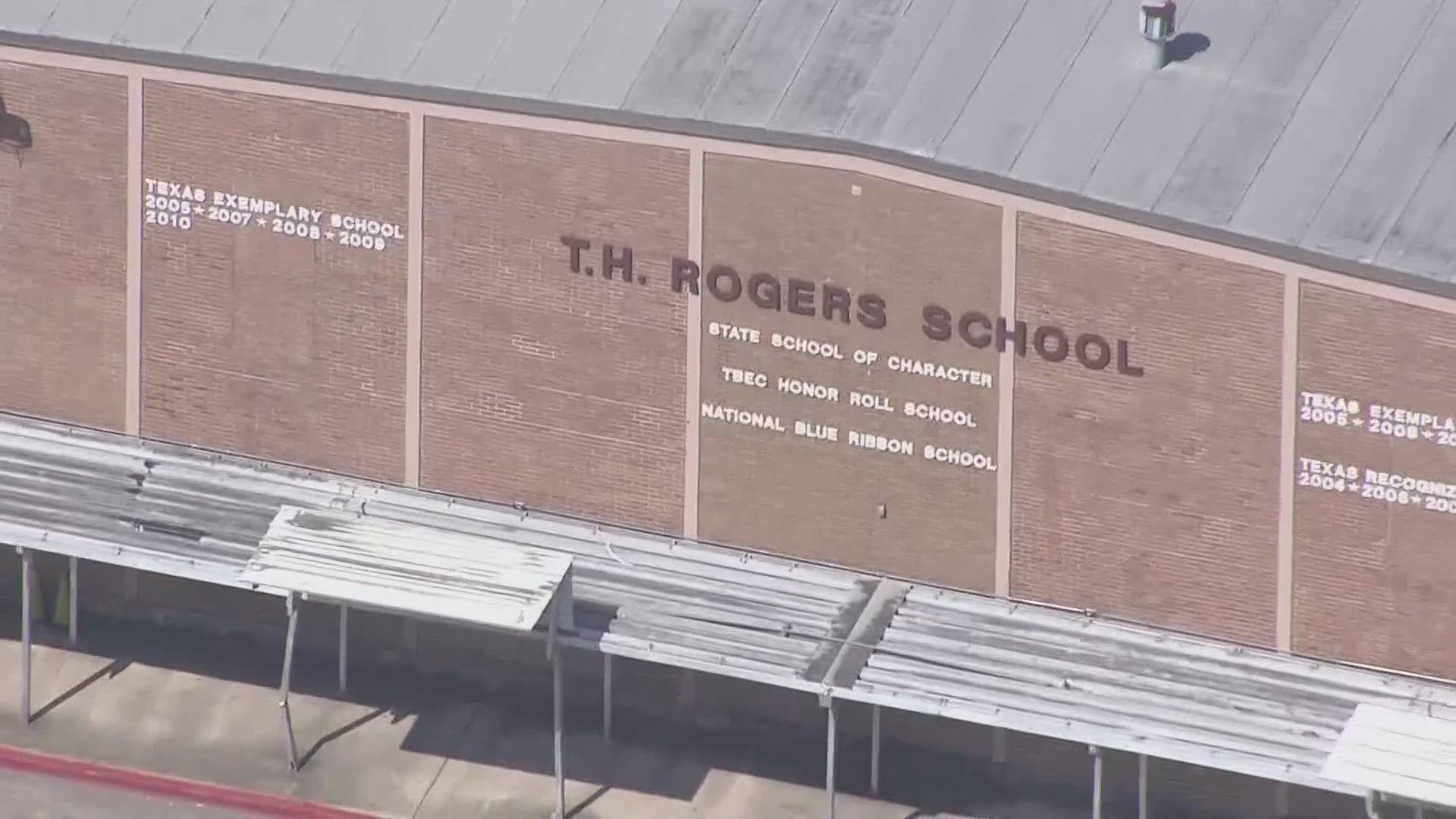 The district confirmed that TH Rogers School was closed on Wednesday and that crews were onsite working to repair the AC.