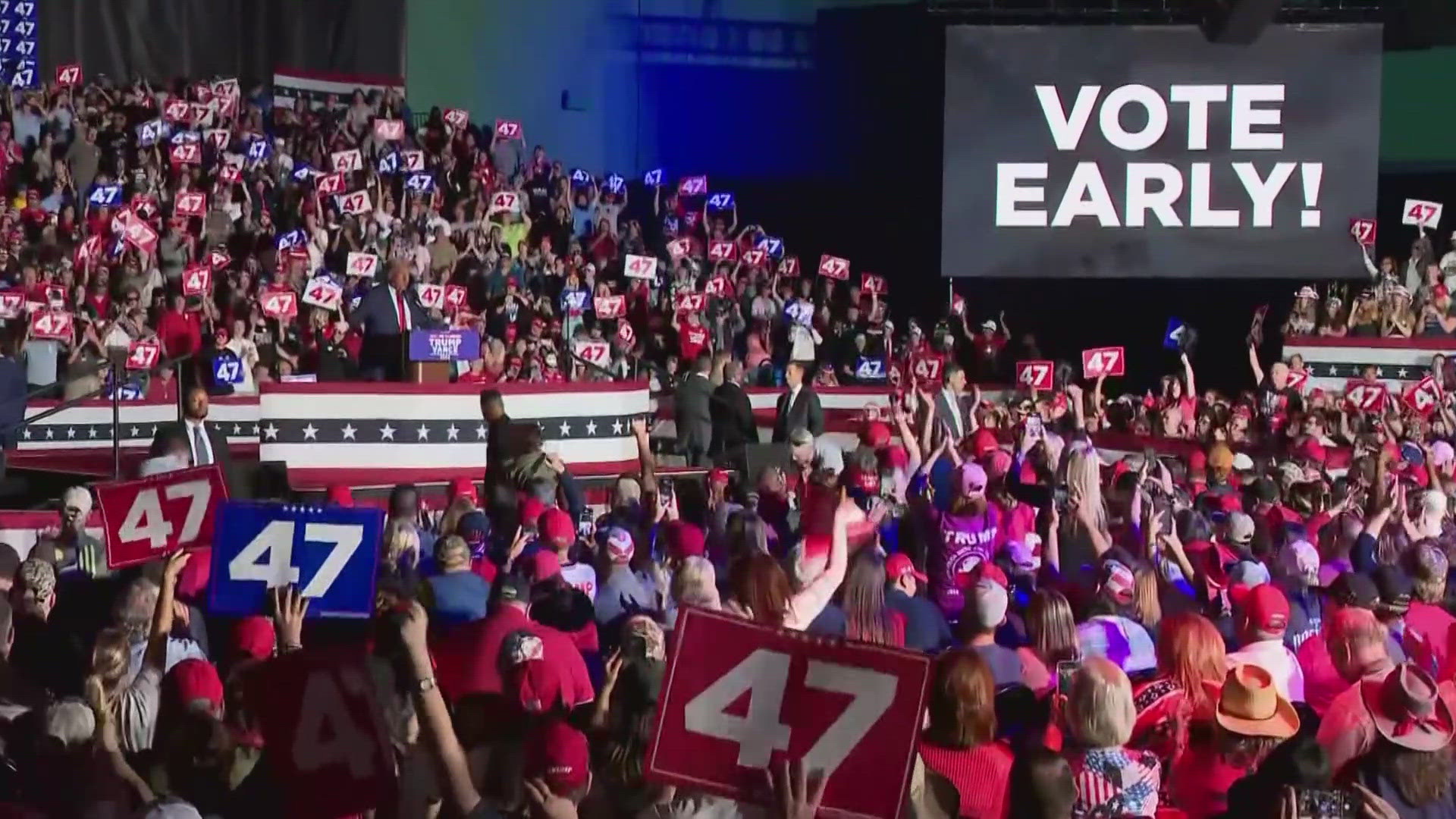 Election Day is just weeks away and the candidates are working to secure votes in battleground states.