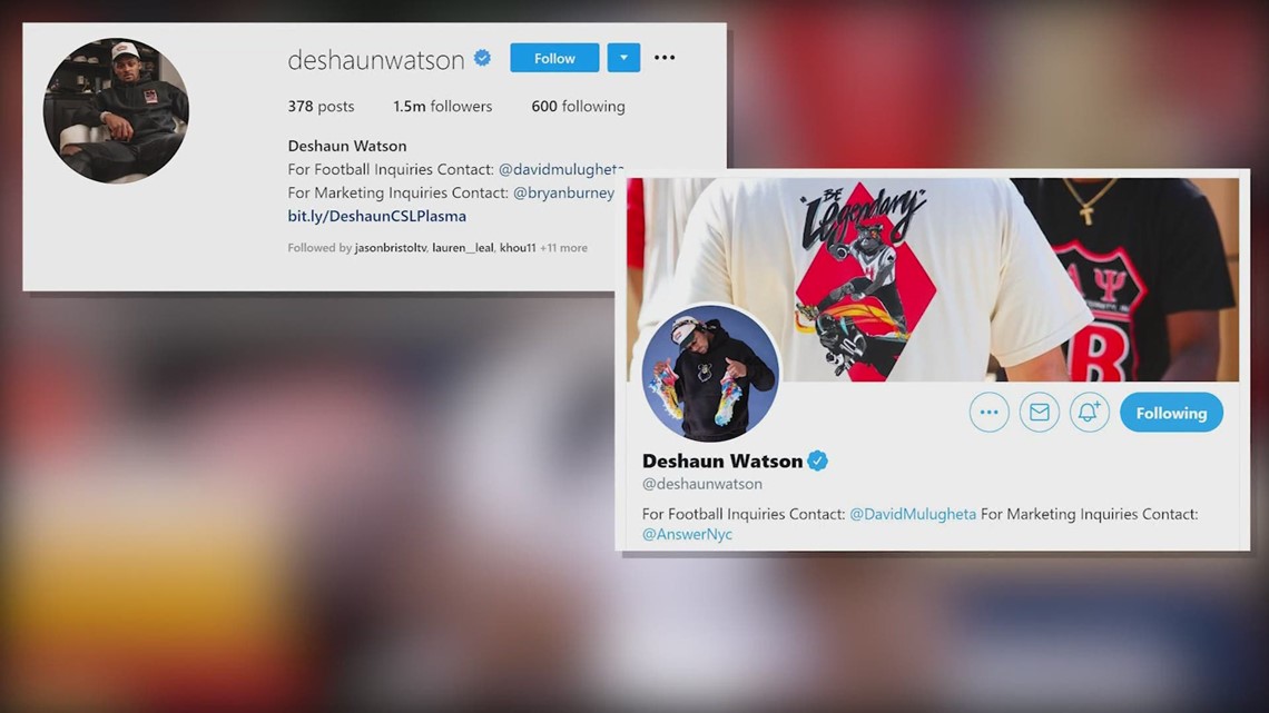 Search warrants obtained for Deshaun Watson social media accounts