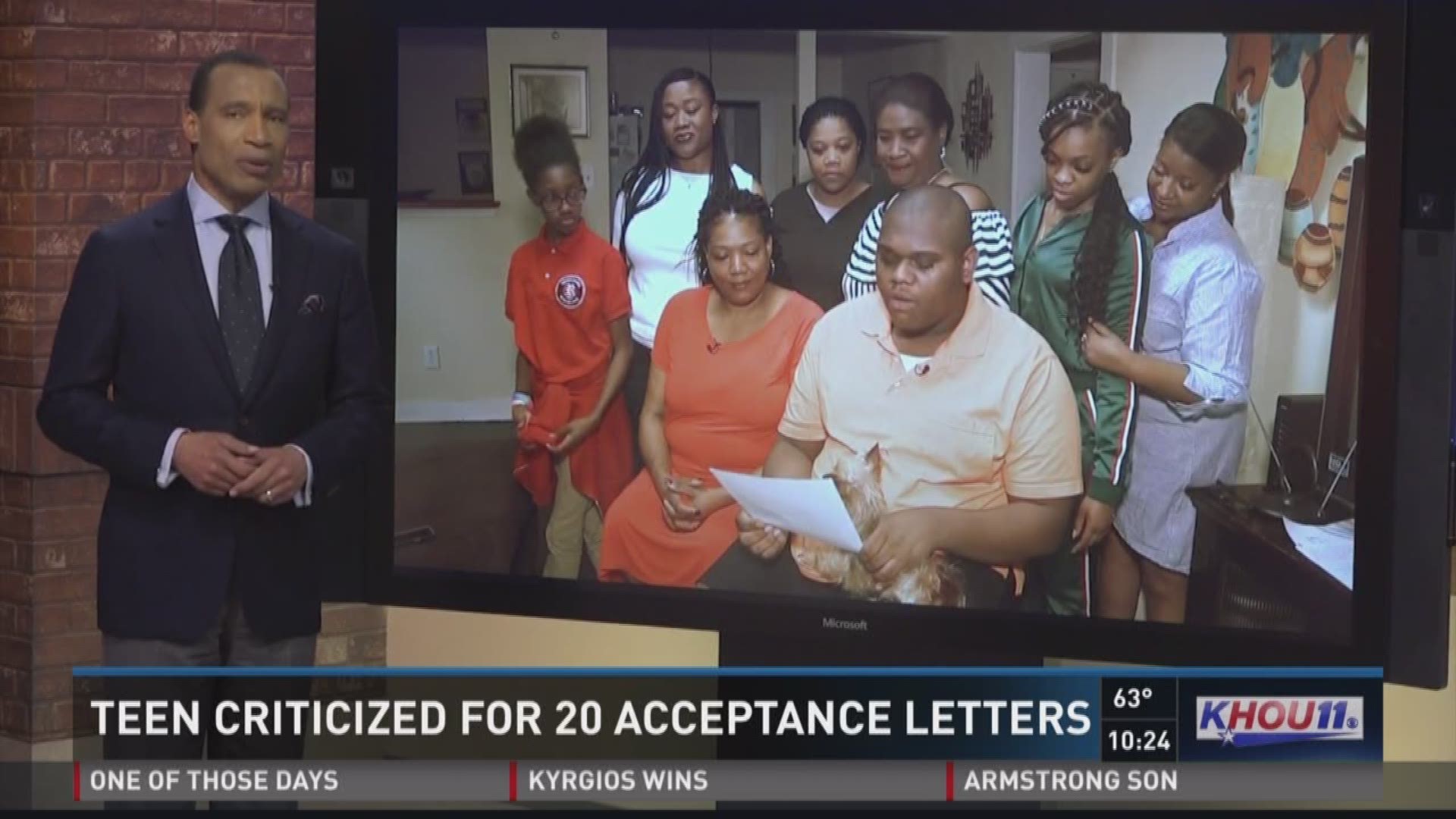 KHOU 11 News Anchor Len Cannon shares his thoughts after some news anchors in D.C. criticized a Houston teen who was accepted to 20 universities.