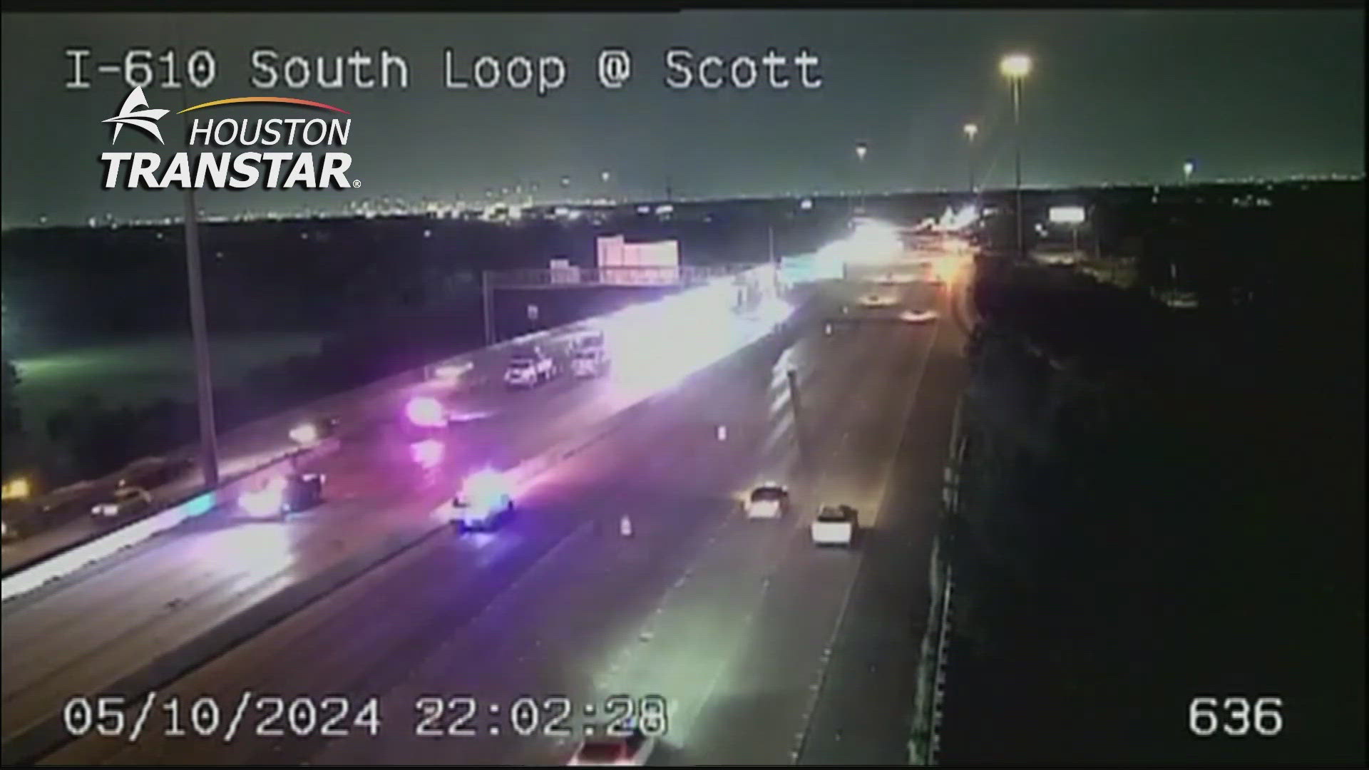 The westbound lanes of the 610/South Loop between Scott and Highway 288 was closed the weekend of May 10 for construction.