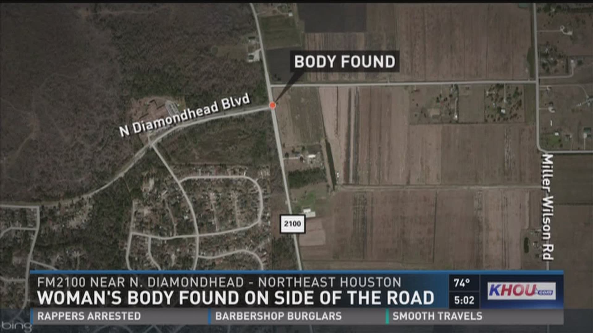 CROSBY, Texas- Officials have released the name of the woman whose body was found in a ditch alongside the road in Crosby. 