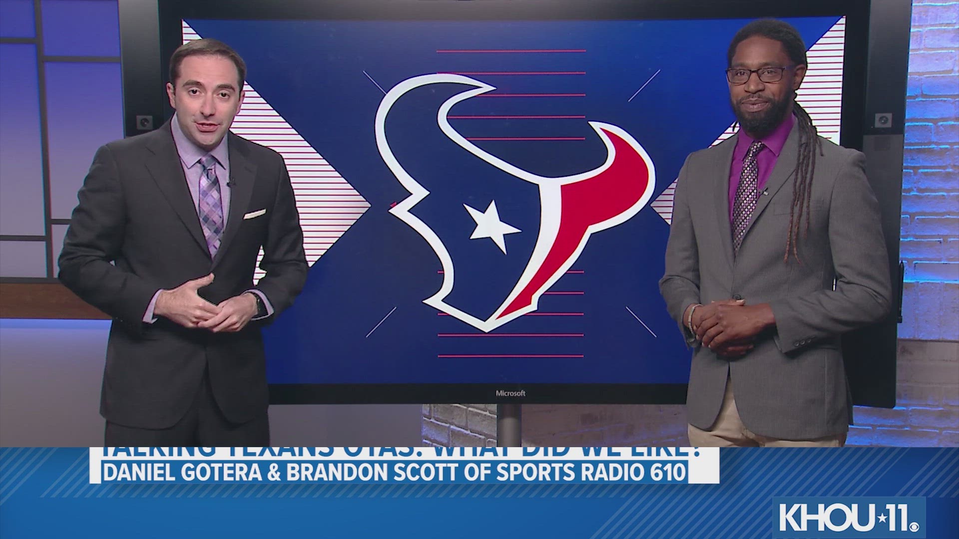 KHOU 11's Daniel Gotera met up with Brandon Scott from SportsRadio 610 to discuss the Texans' OTAs ahead of the upcoming NFL season.