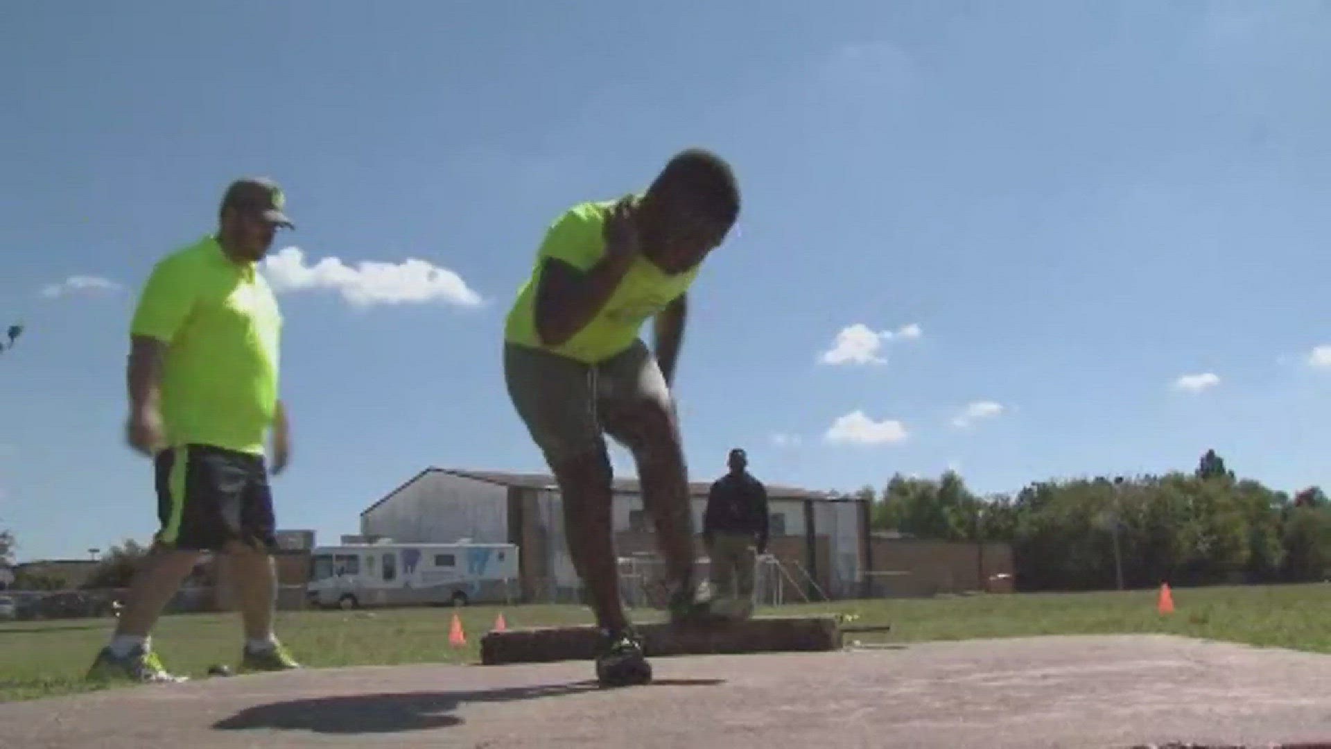 KHOU's Athlete of the Week is Xavier Muhammad, 7, who is setting world records for shot put.