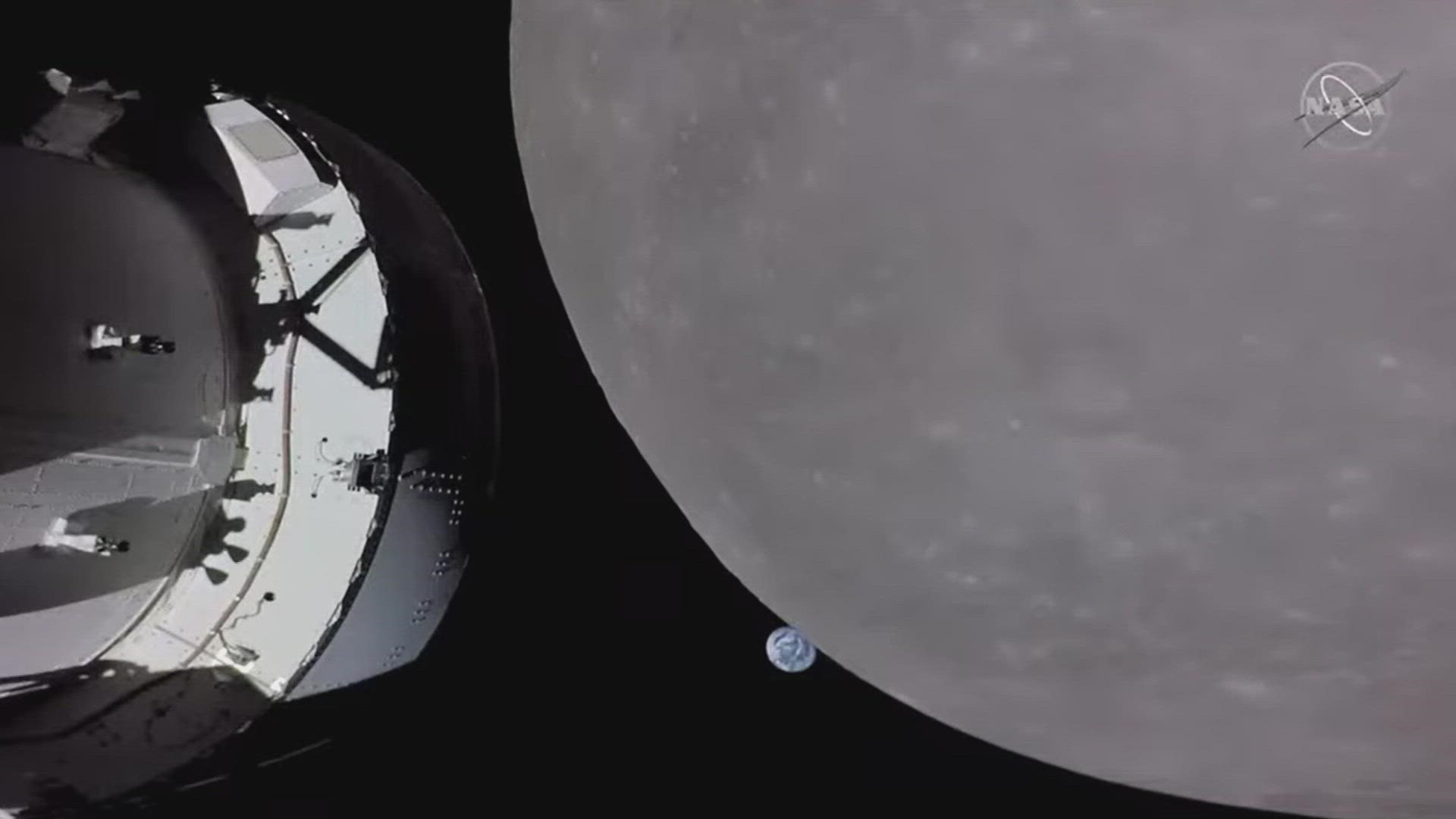 It’s the first time a capsule has visited the moon since NASA’s Apollo program 50 years ago and represented a huge milestone in the test flight.