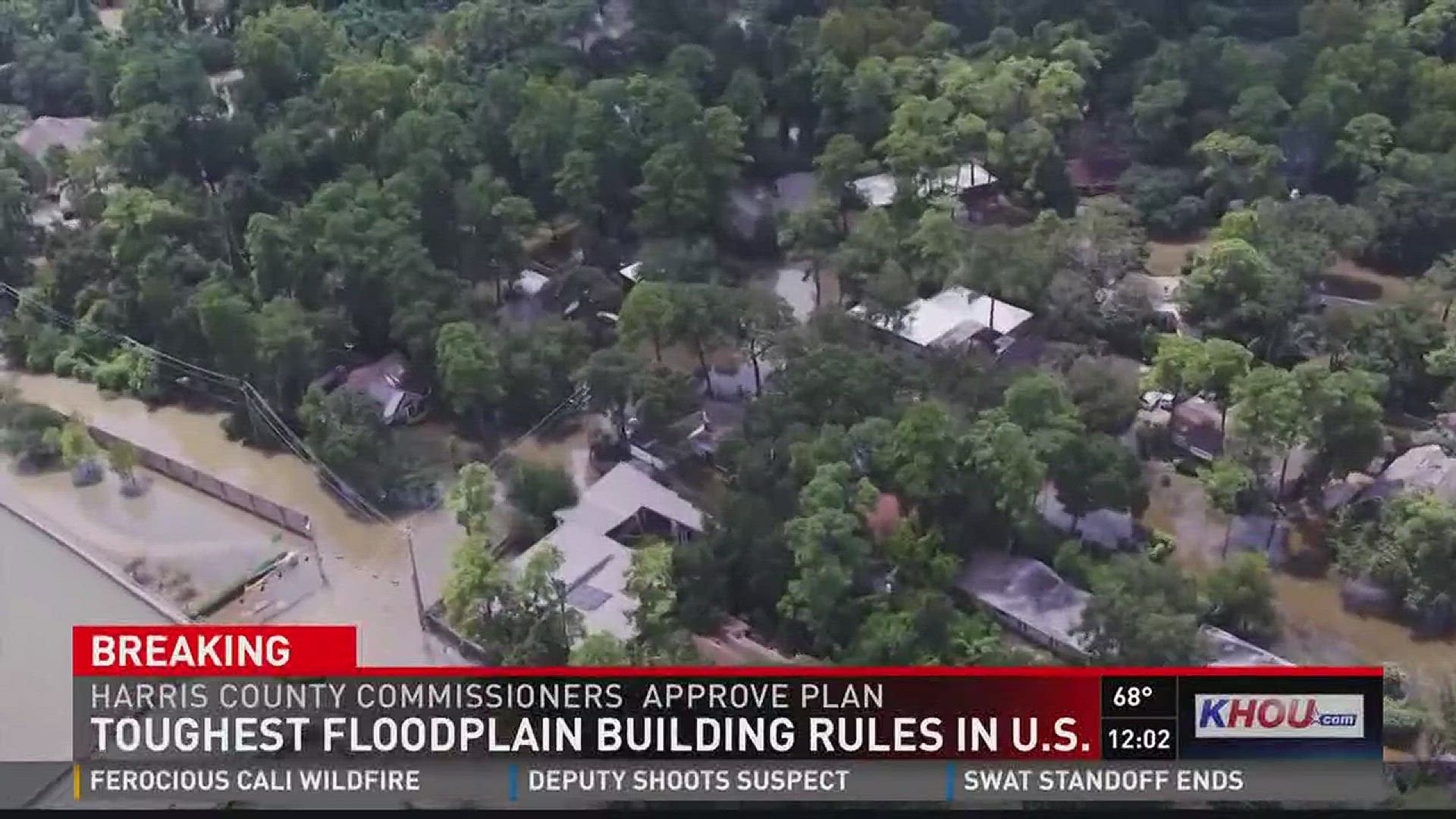 Harris County Commissioners have approved the toughest floodplain building rules in the country.