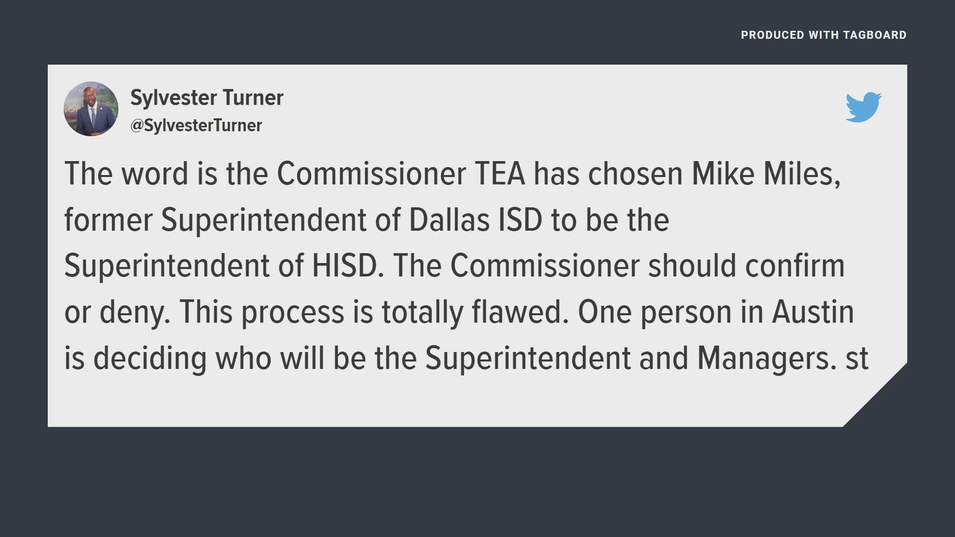 Houston mayor says new HISD superintendent has been chosen, TEA yet to confirm