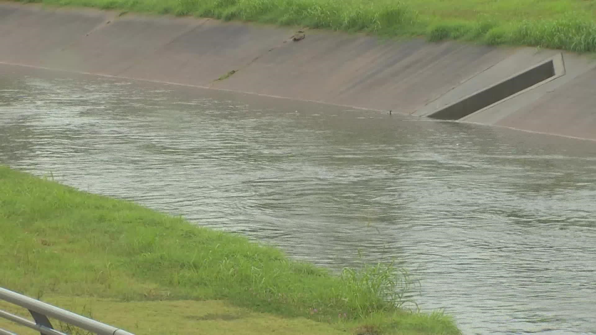 Water levels in Houston-area bayous is always a concern when a storm is approaching.