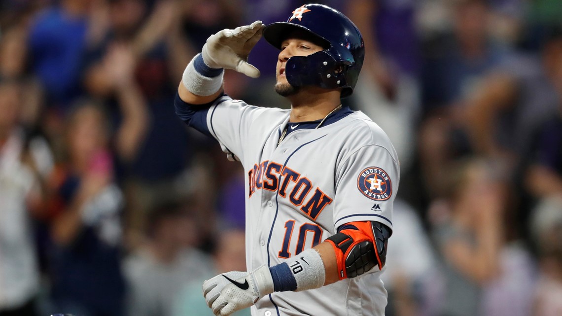 Yuli Gurriel explodes for 8 RBIs as Astros romp past Rockies