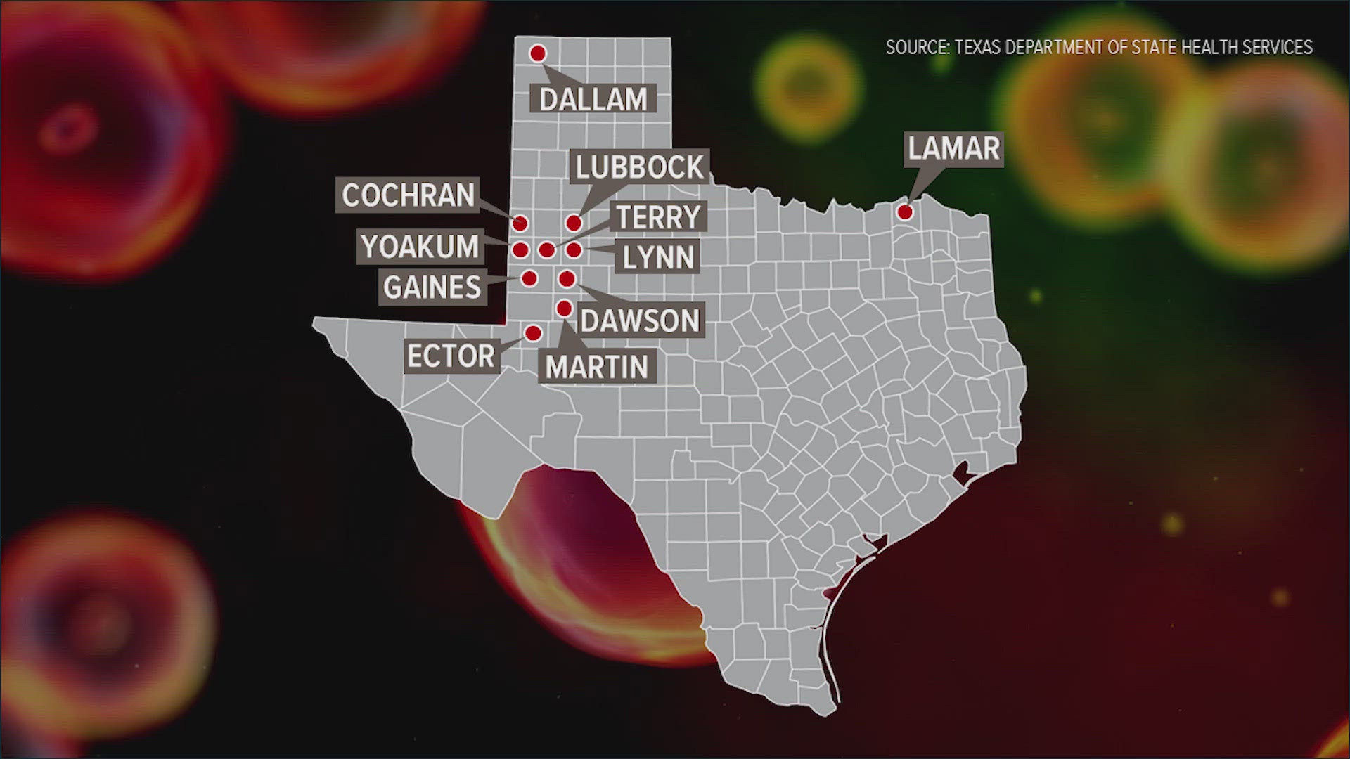 The overwhelming majority of cases are in unvaccinated individuals according to the Texas Department of State Health Services. 