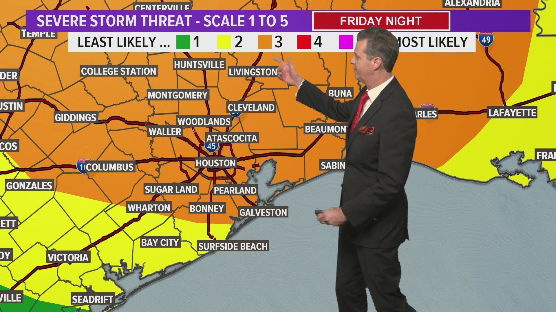 Houston weather radar forecast update 7 pm