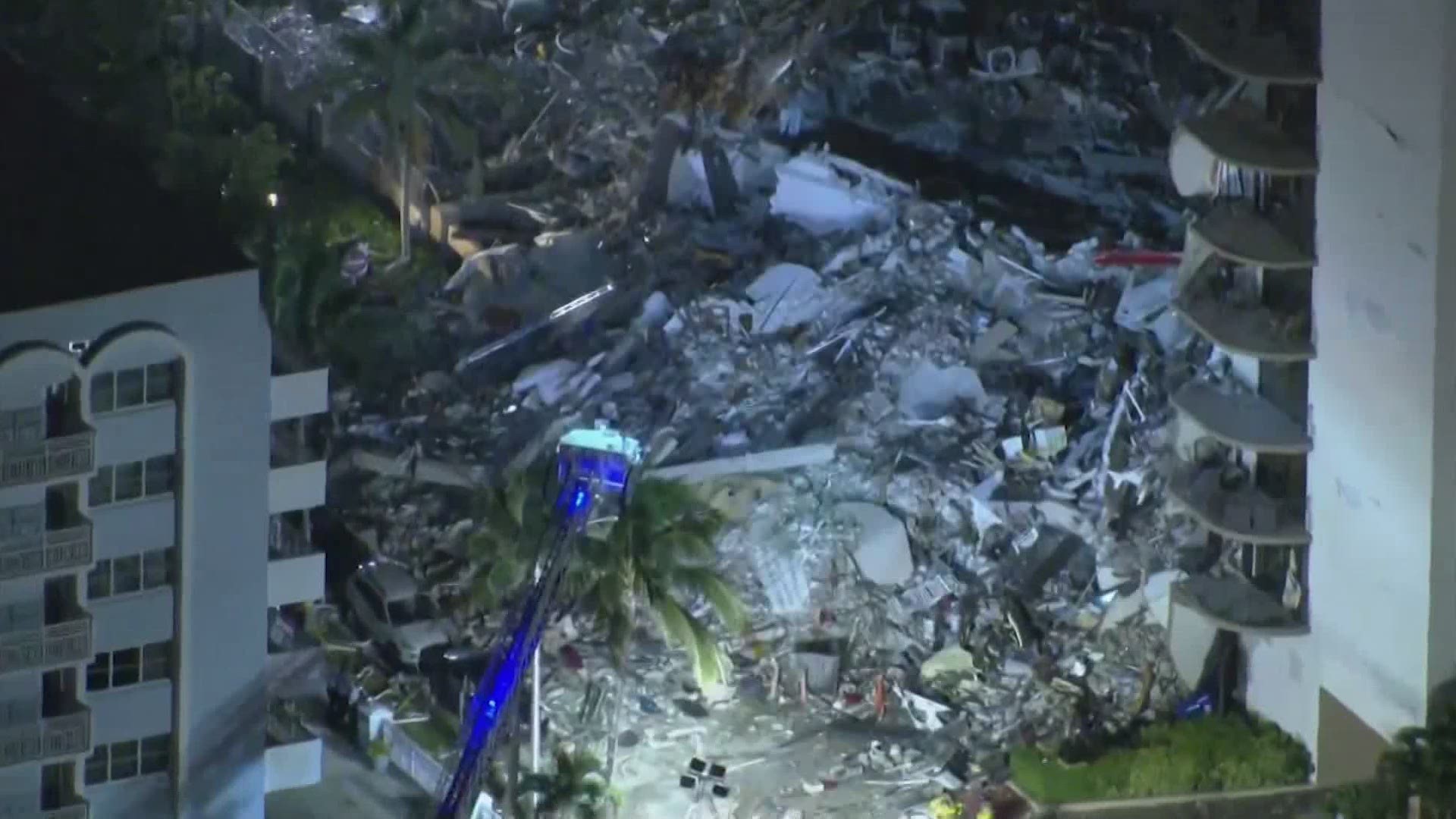 A high-rise building partially collapsed early Thursday morning in South Florida, killing at least one person. Many more are feared dead.
