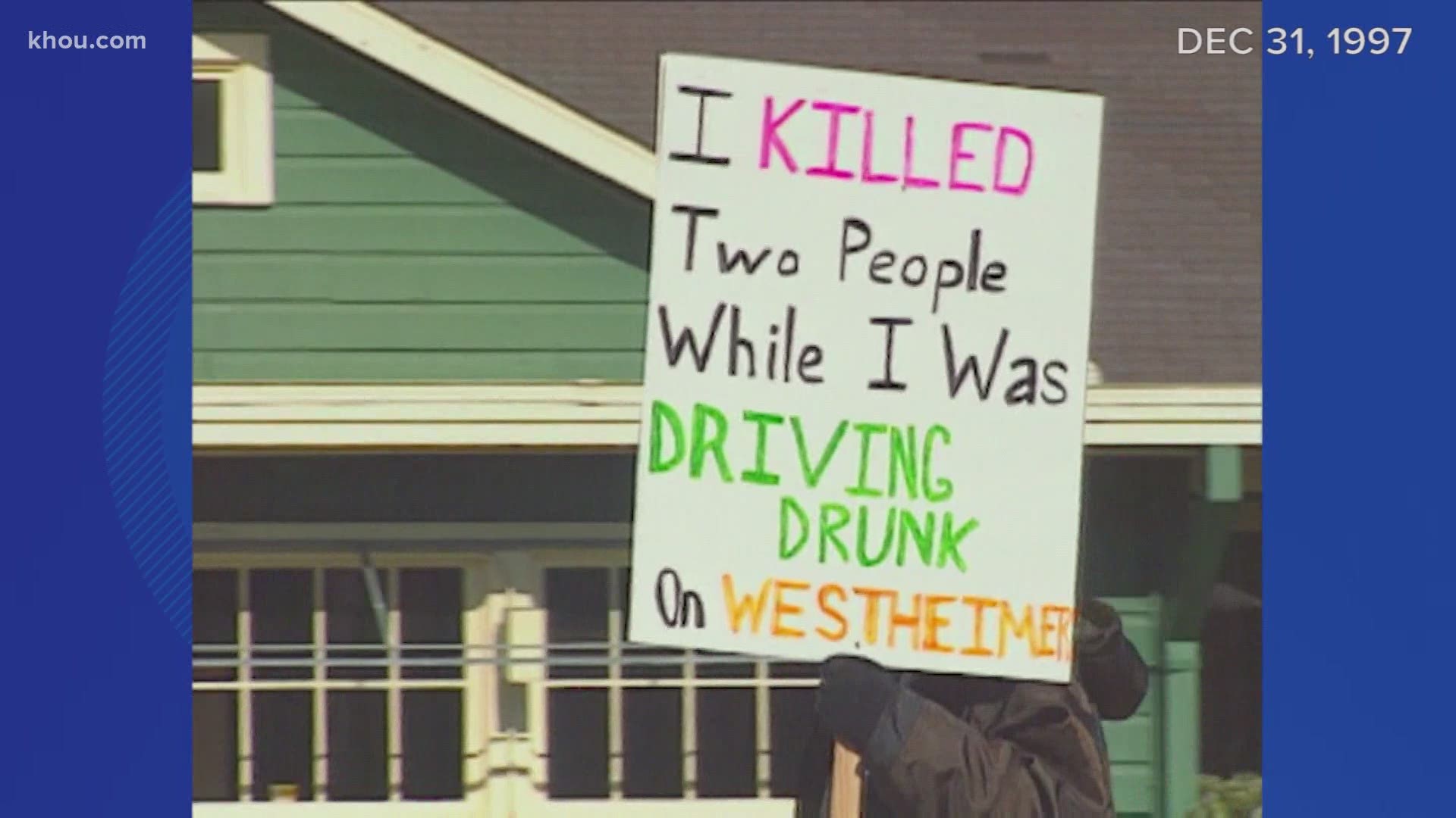 When Michael Hubachek was 19, he was forced to walk down the street holding a sign saying he killed two people while drunk driving.