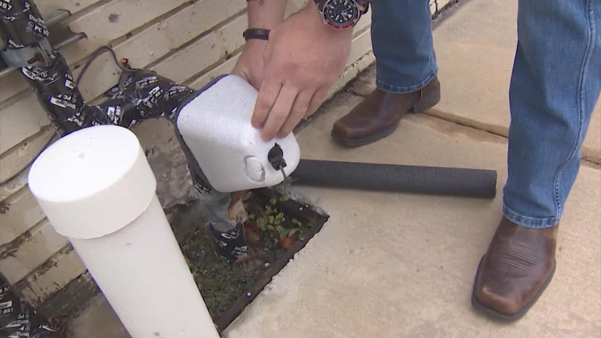 Plumbing technicians said the worst mistake you can make during a cold snap is to do nothing. They recommend covering your outside pipes so they won't burst.