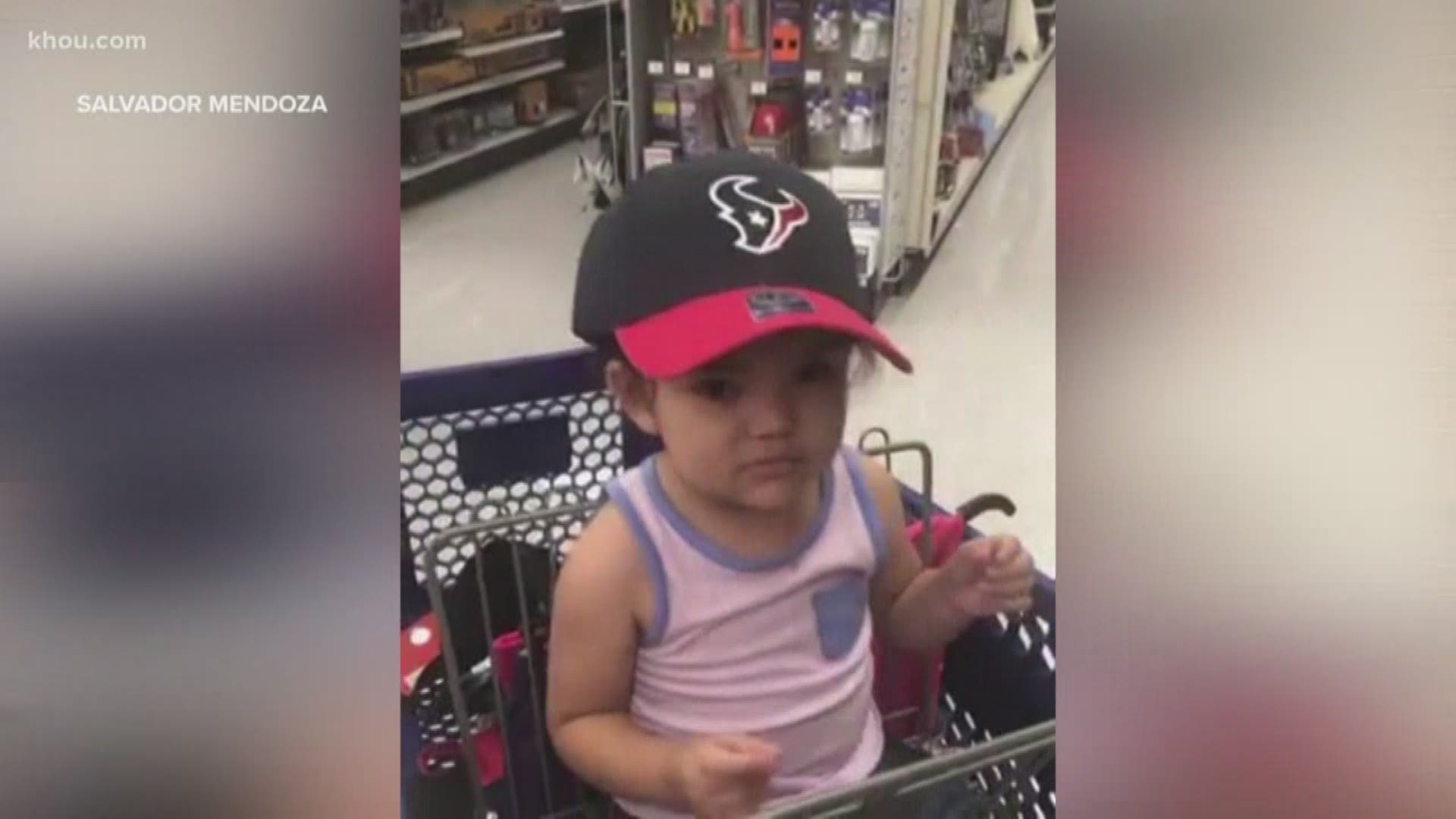 Instilling sports fandom starts at a young age, and Houston Texans fan Olivia Mendoza is proof.