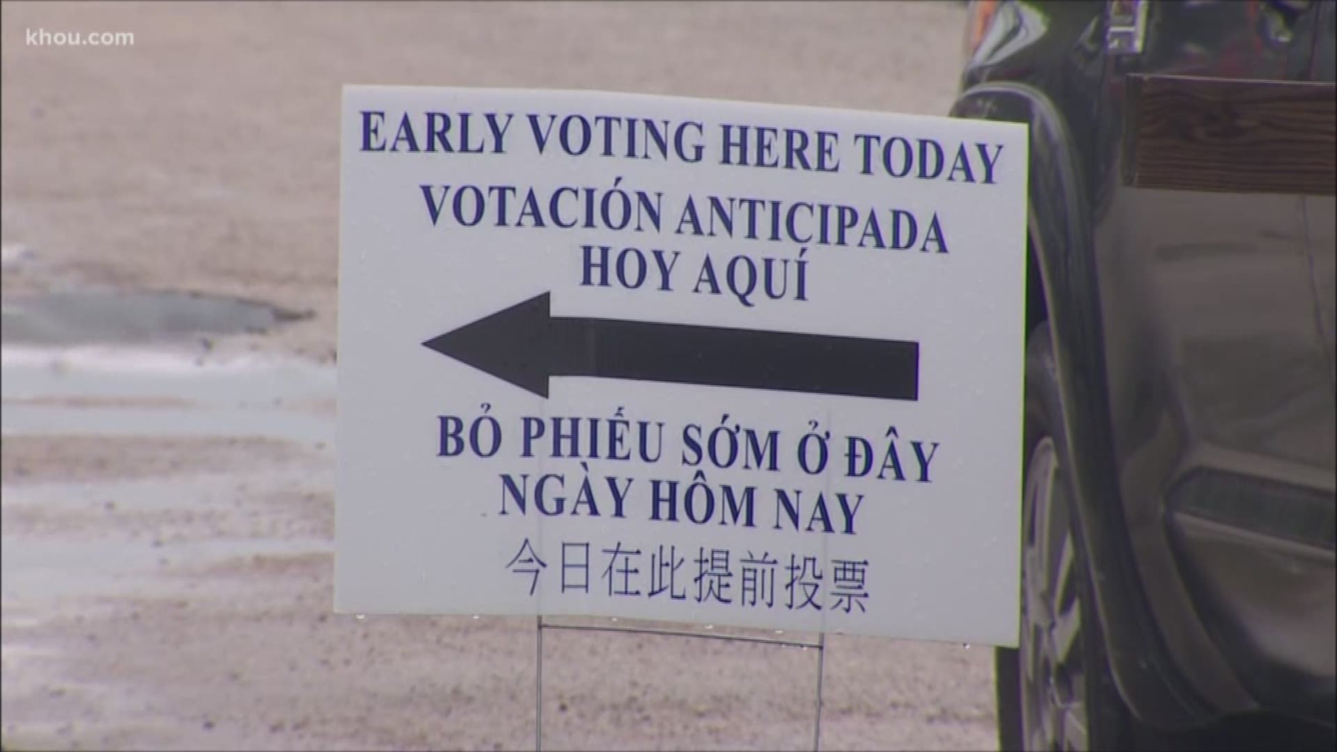 Day 1 of early voters in Texas reached record numbers, and there's been no sign of turn-out slowing down.