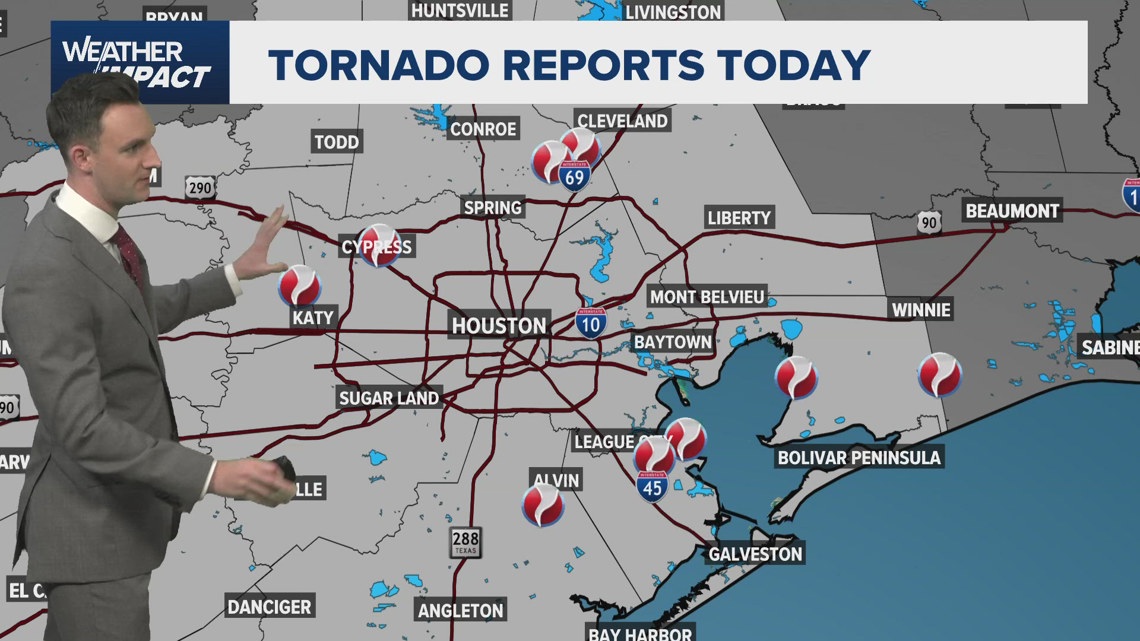 Tornado outbreak in Houston area: Here's where there were reports of ...