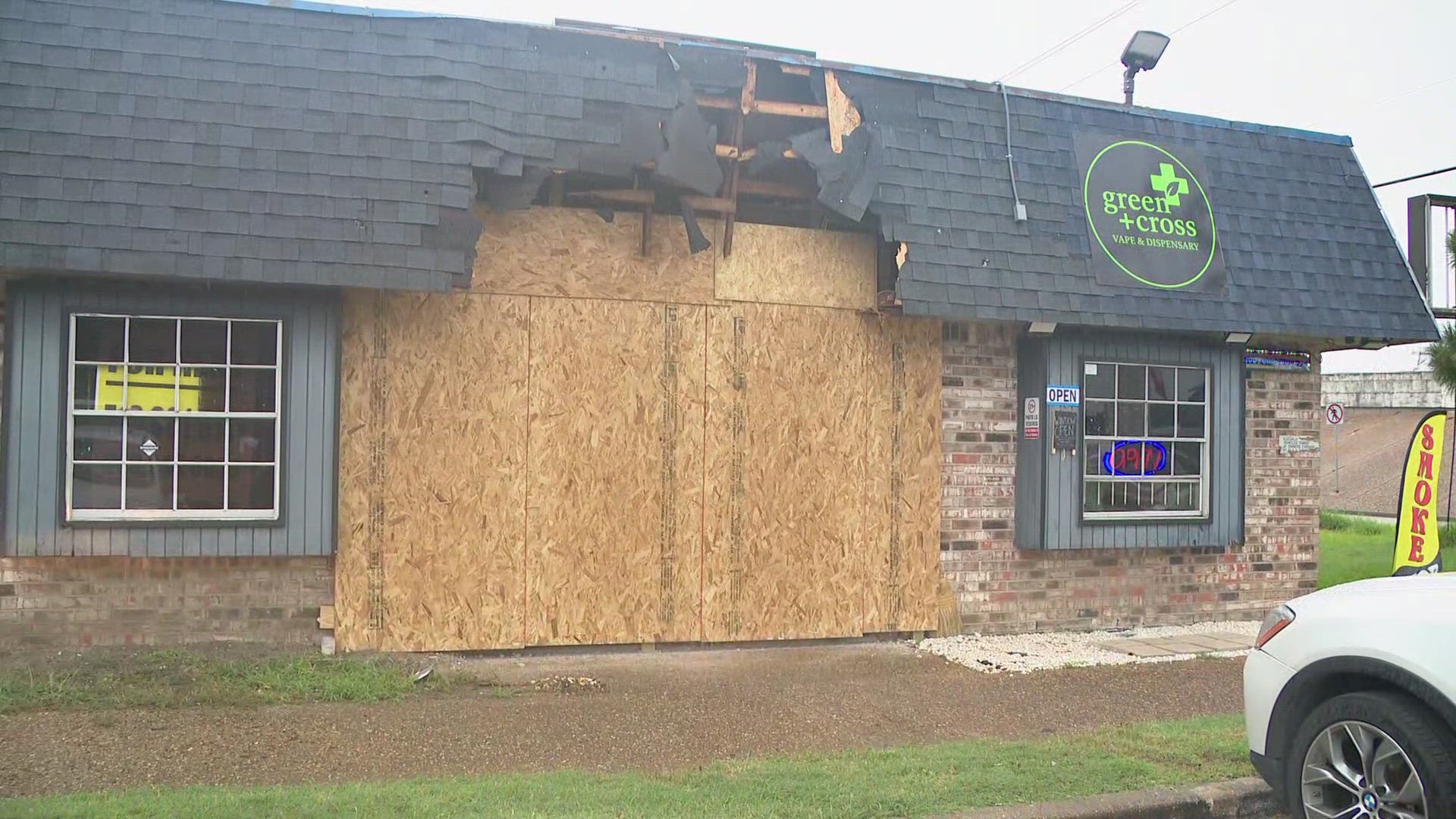 A north Houston dispensary owner is rebuilding after two separate groups of thieves targeted his month-old business in a single night.