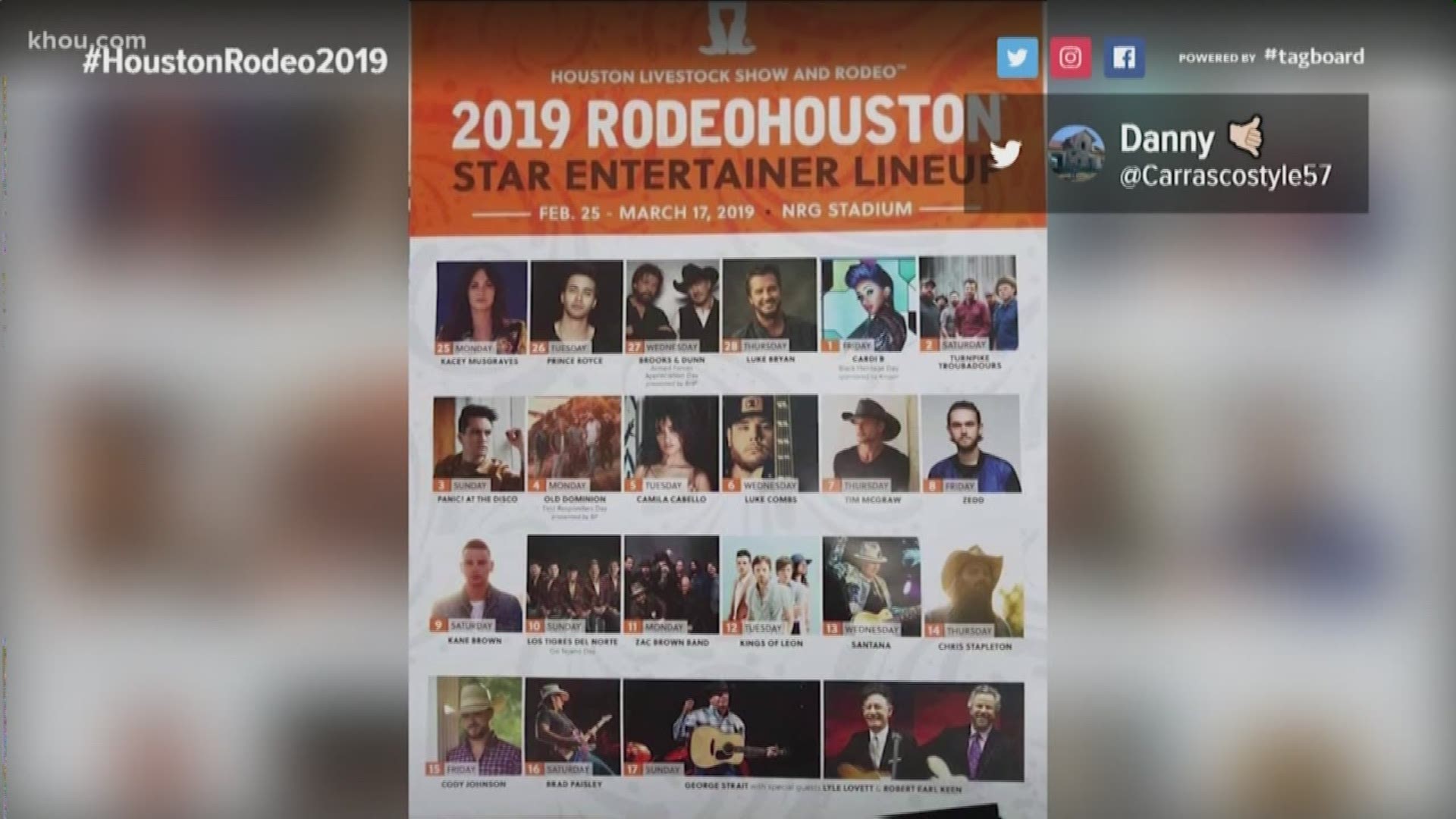 The 2019 rodeo concert lineup was leaked Thursday -- we think. So KHOU 11 News wanted to verify: is it the real rodeo lineup?
