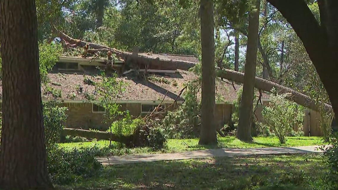 A look at damage caused by Thursday's storms across the Houston area