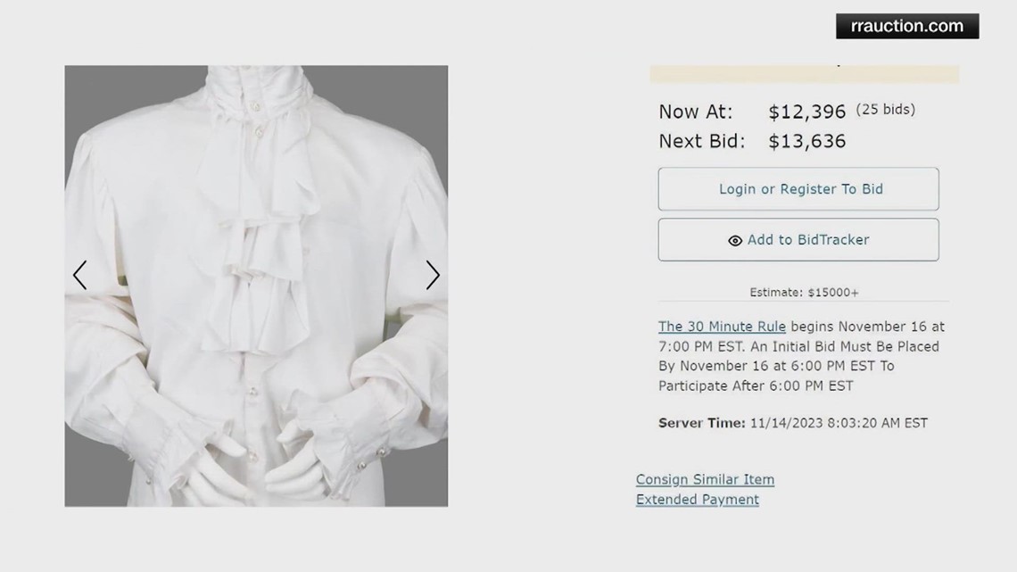 Prince items up for auction