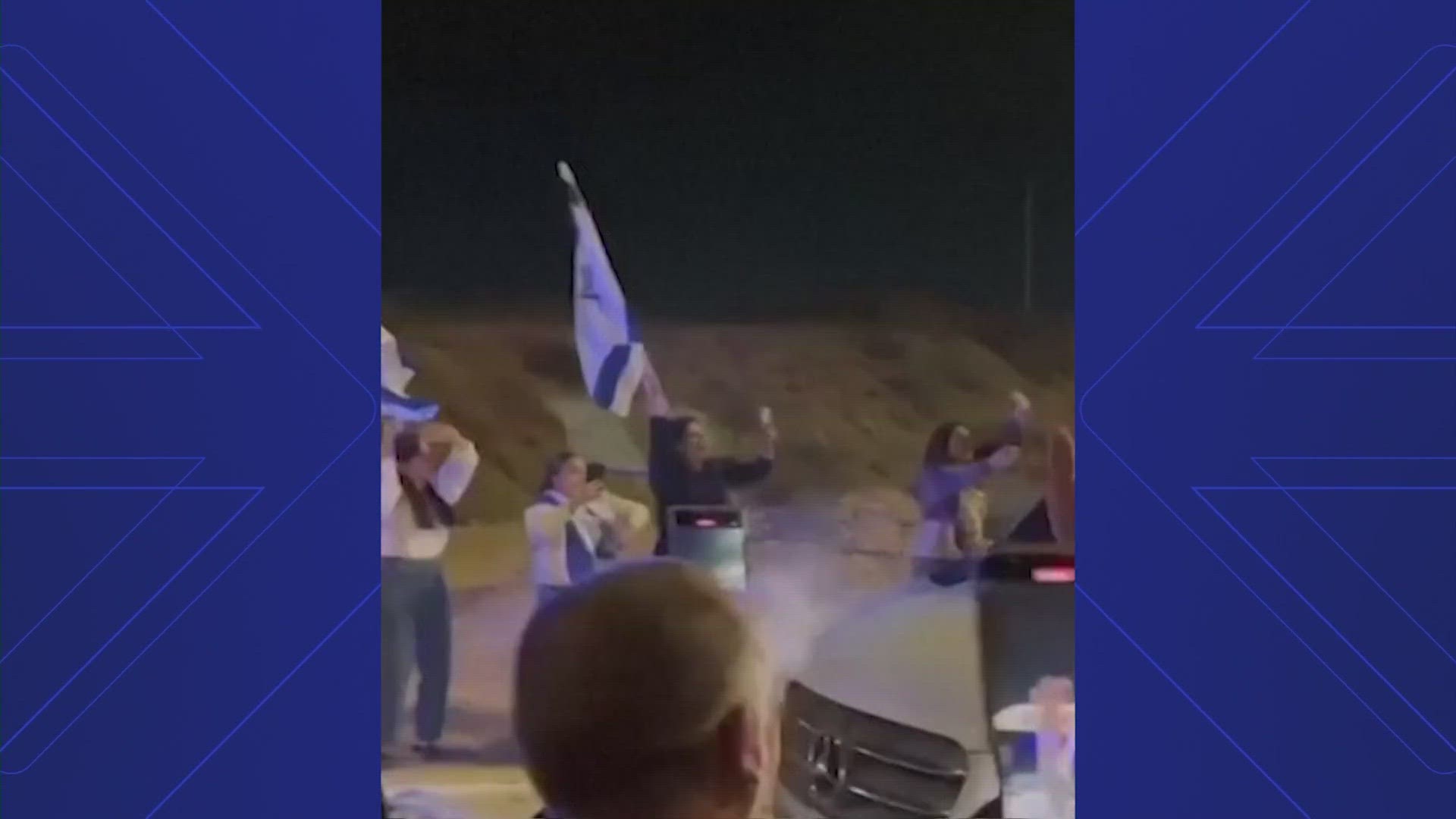 The crowd cheered as Israeli women and children emerged free from Gaza. Most were in their 70s or 80s, and the youngest was a 2-year-old.