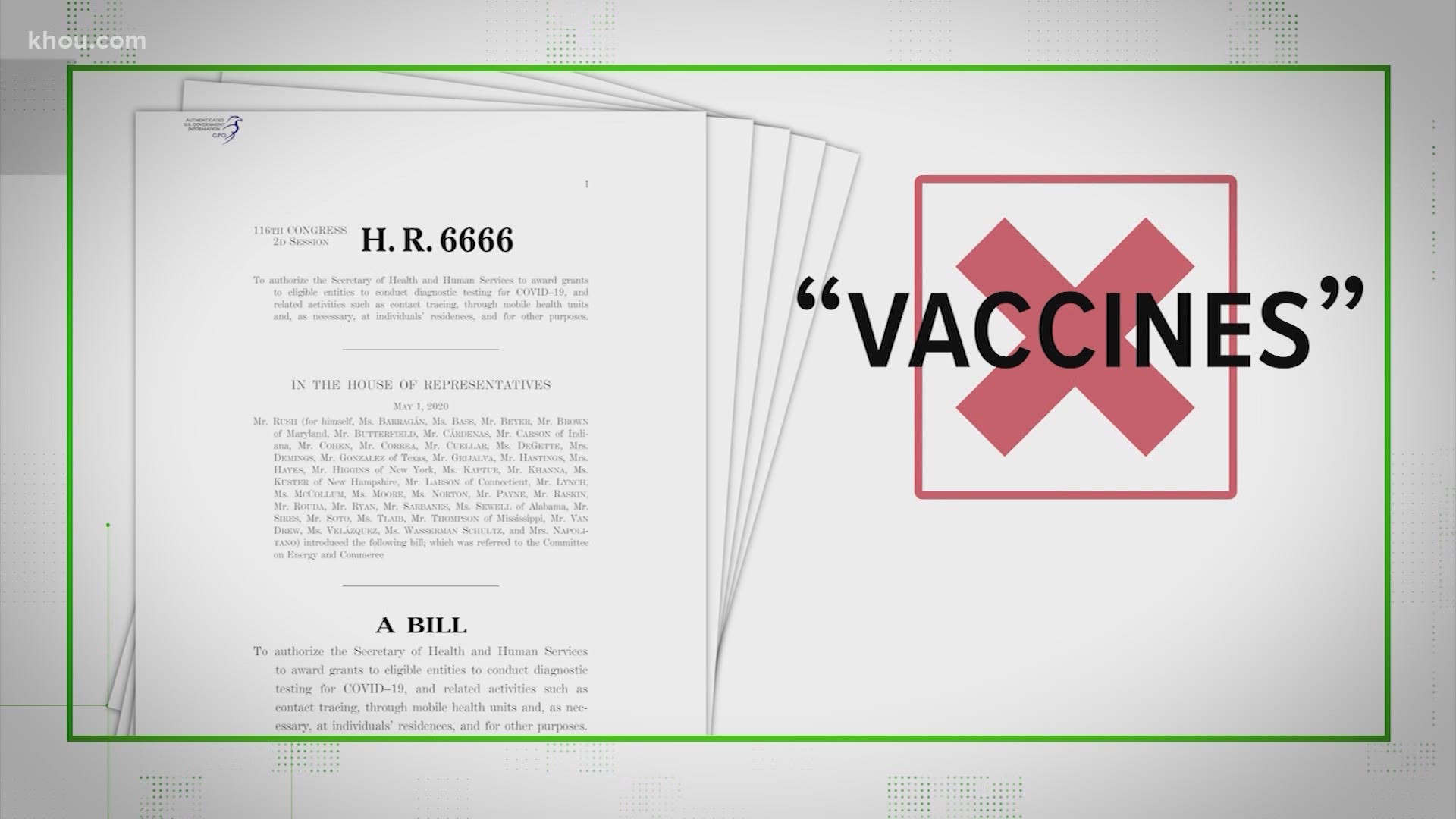 A viral social media post claimed a House bill would provide funding to places that only allow people with COVID-19 vaccines inside. But, that's not true.
