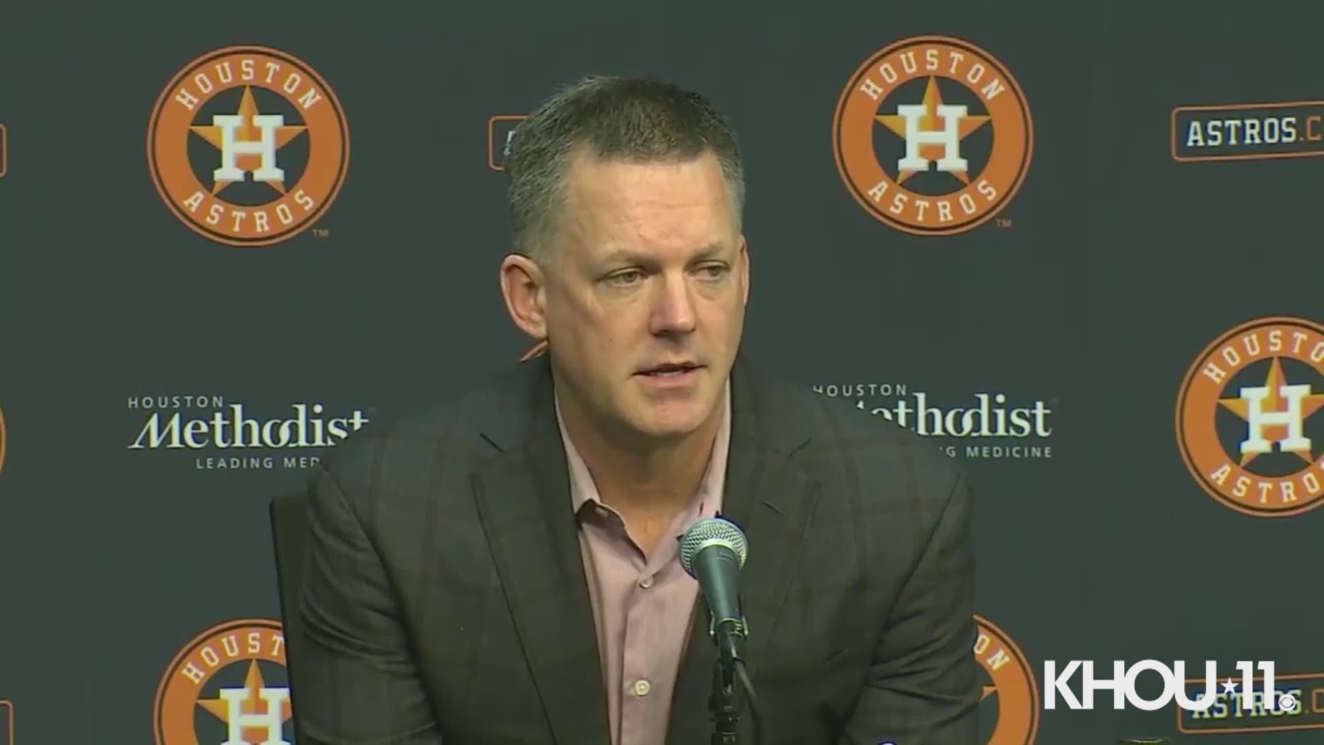 Astros Manager A.J. Hinch addressed his decision not to use ace pitcher Gerrit Cole in Game 7 of the World Series.