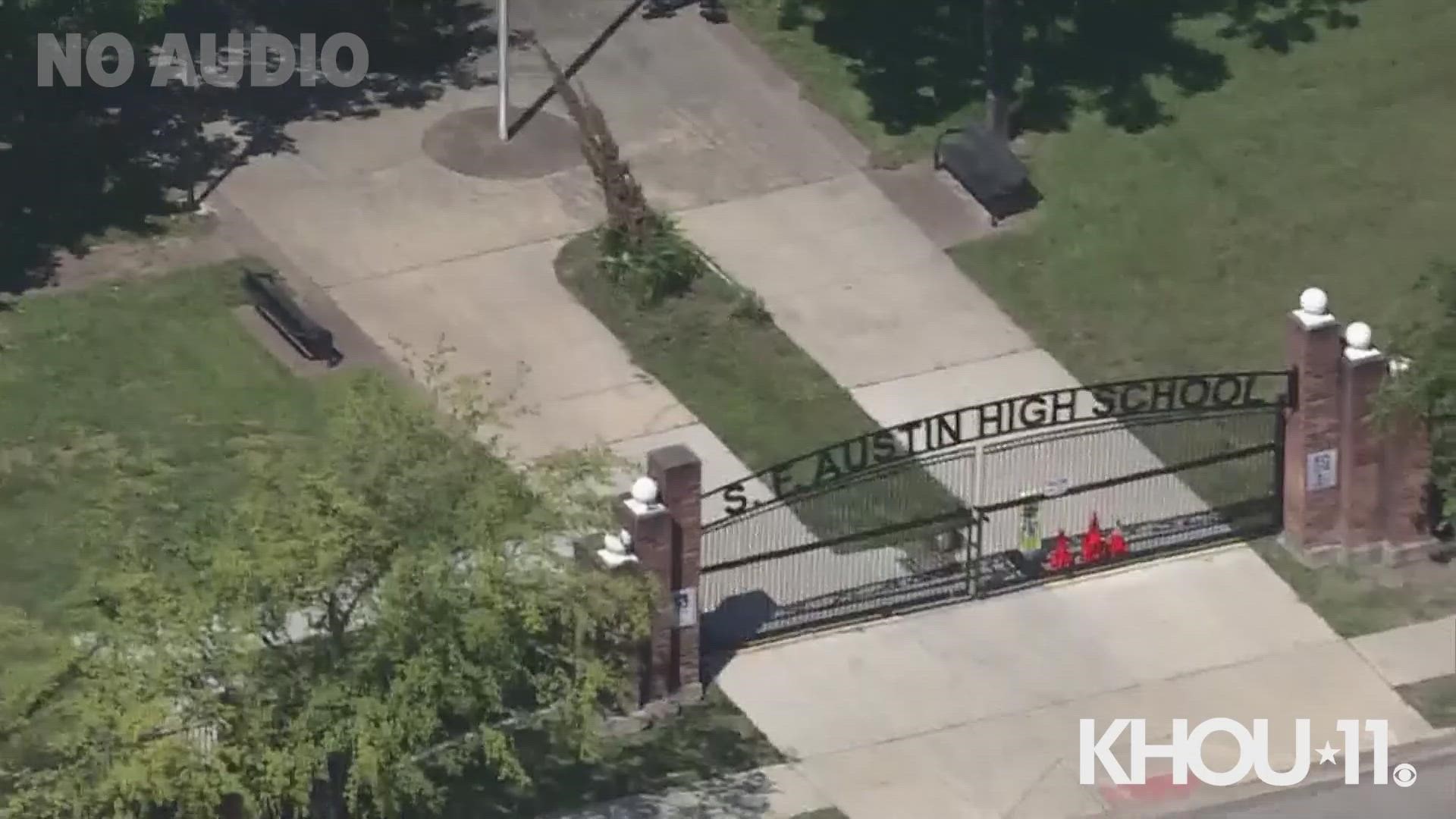 Austin High School on lockdown while police investigate suspicious activity, according to Houston ISD.