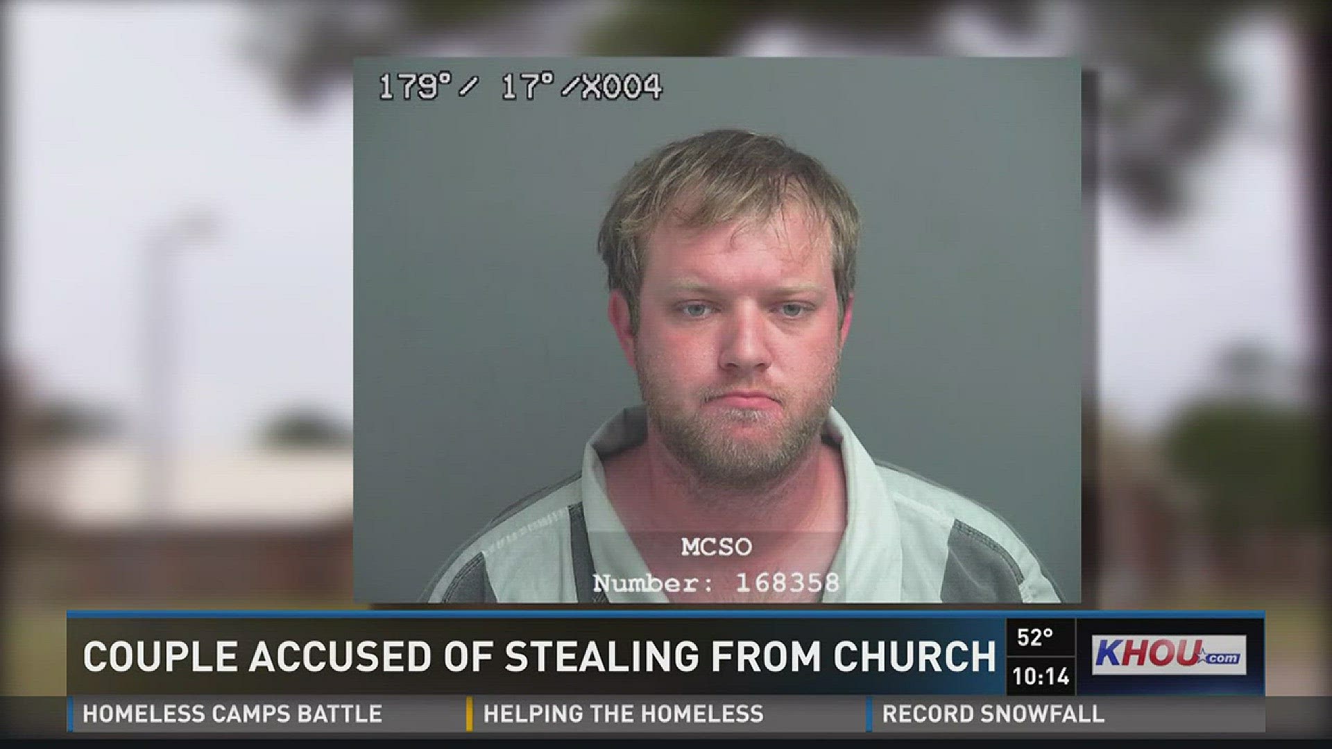 Deputies say a man and woman accused of stealing from a Montgomery church have been arrested.
