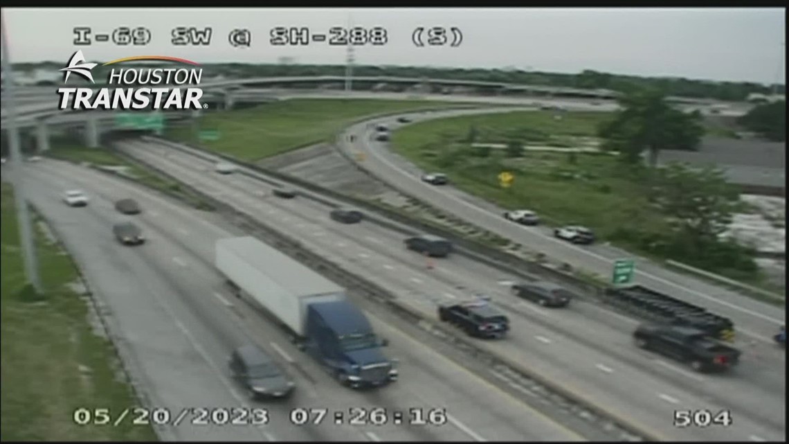 Tabrakan mematikan: US-59 di SH 288 di Houston, Texas |  Pembaruan lalu lintas