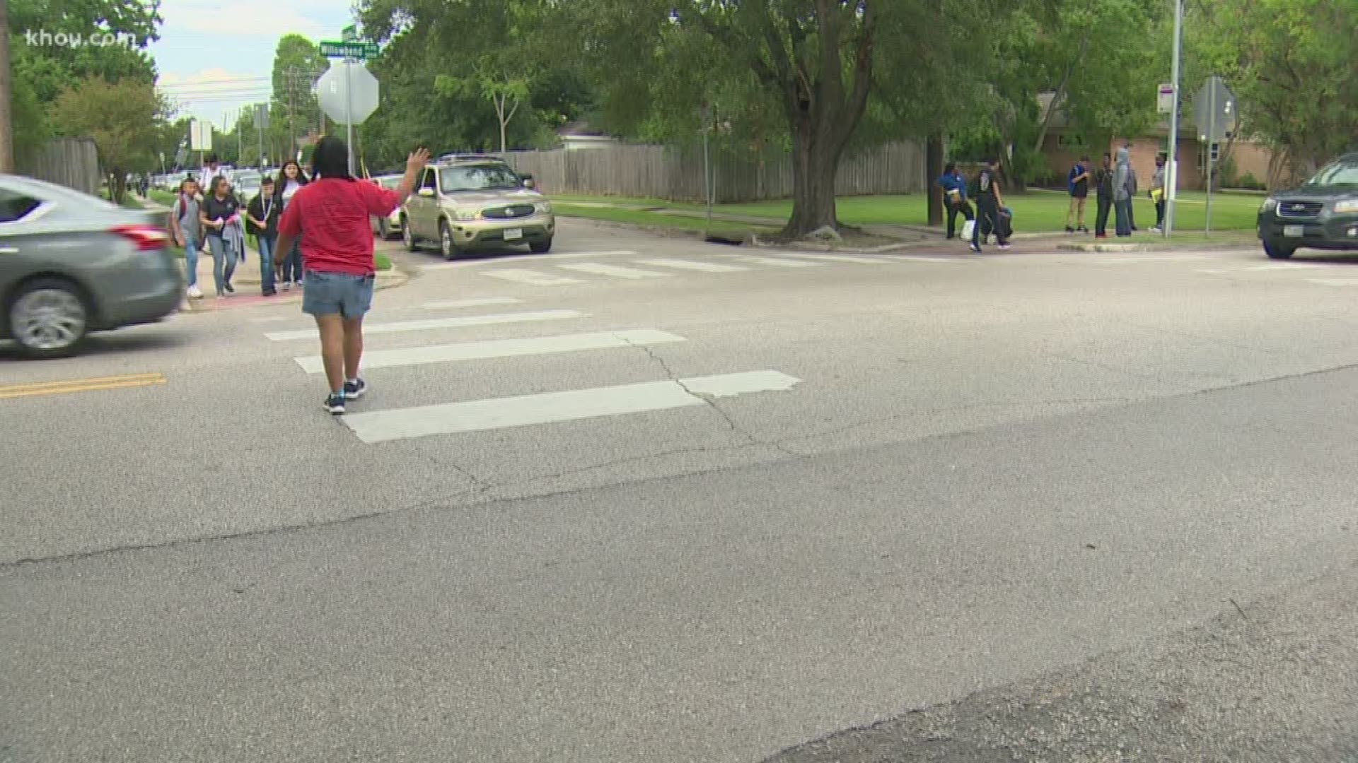 Parents are stepping up to the plate after a school district cut the funding for crossing guards for middle and high schools.
