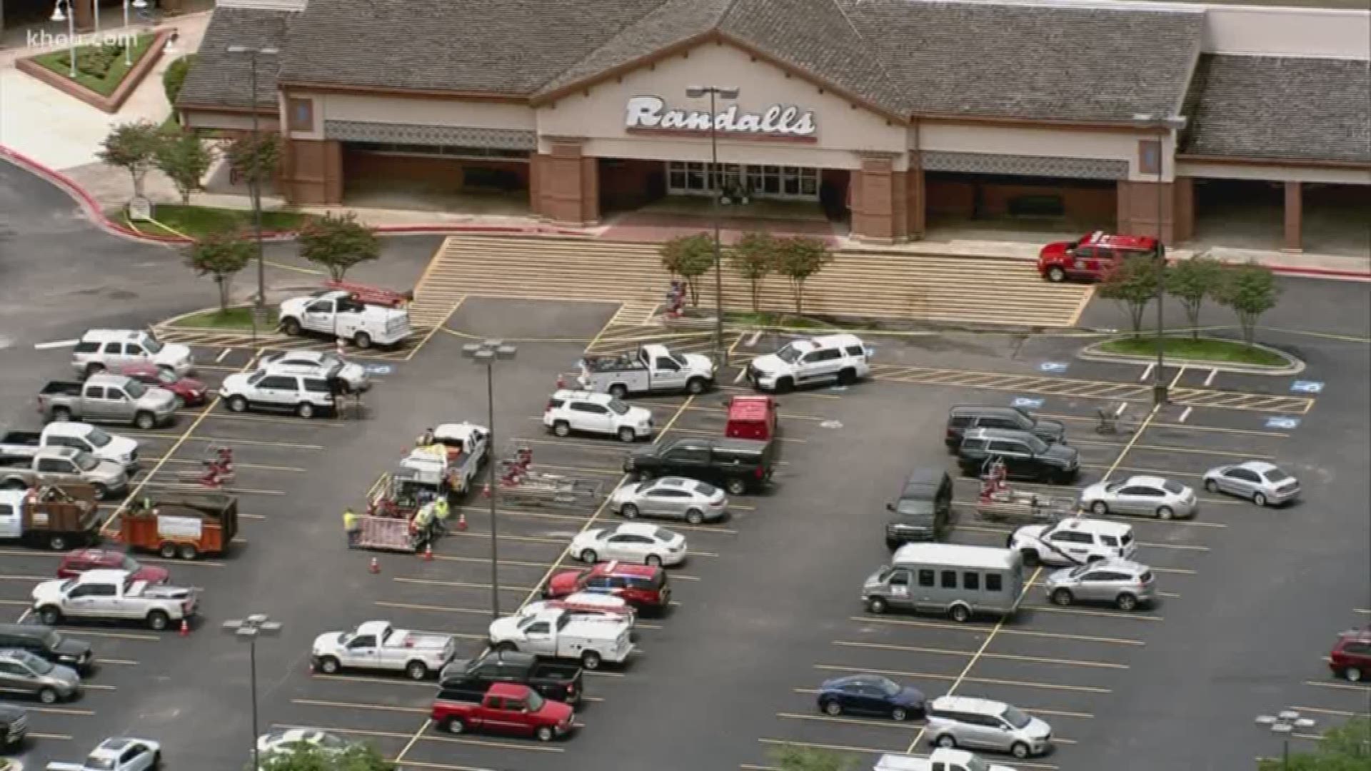 A refrigeration technician was badly injured in an incident at a Randall’s grocery store in The Woodlands Friday morning.