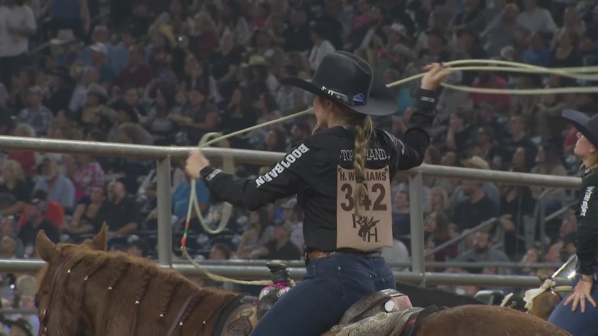 Speed Williams is an 8x World Champion Team Roper. Now, his 20-year-old daughter has competed in her second Houston Rodeo.