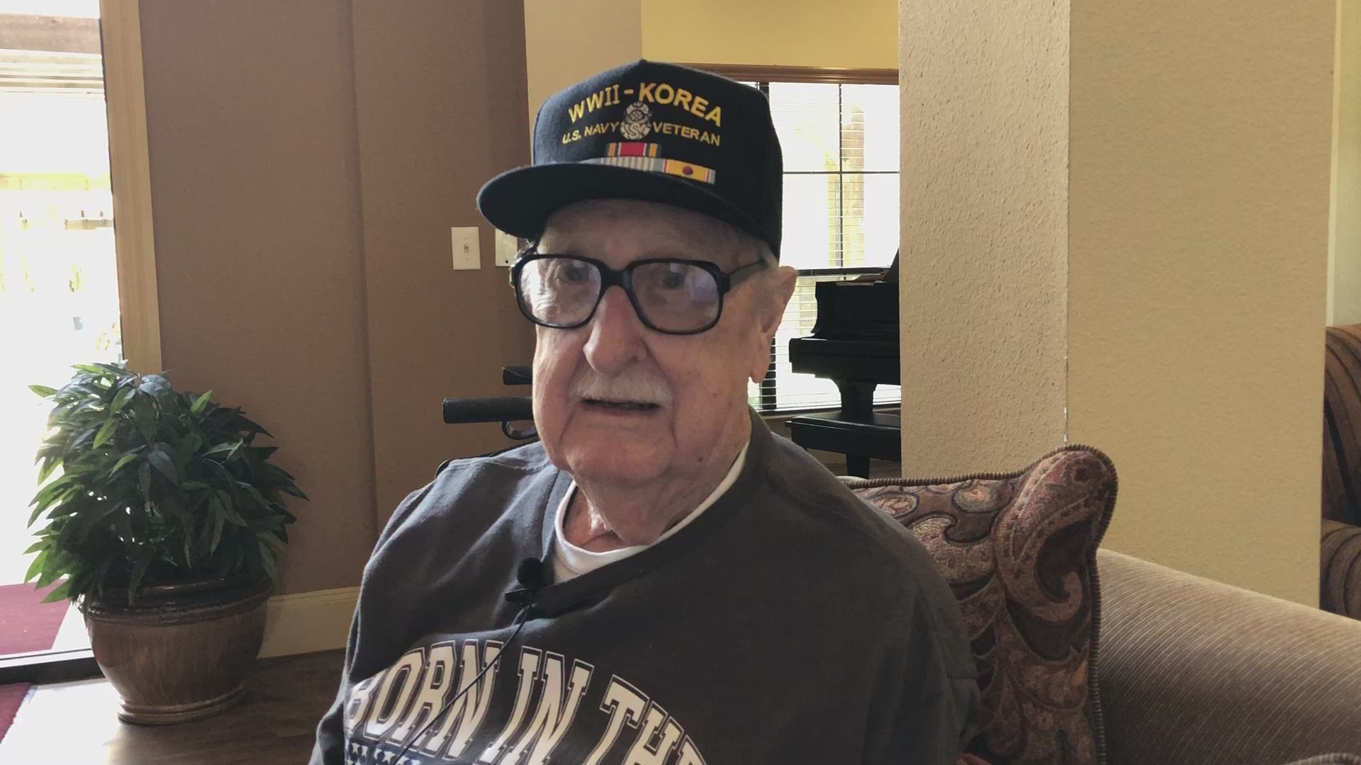 World War II veteran Herman Hechler was a deep sea diver in Korea and explored many places including a 350-pound Russian mine. He said he was a yard mine sweeper on the East Coast, where he swept the lanes for mines before heading off to Korea.