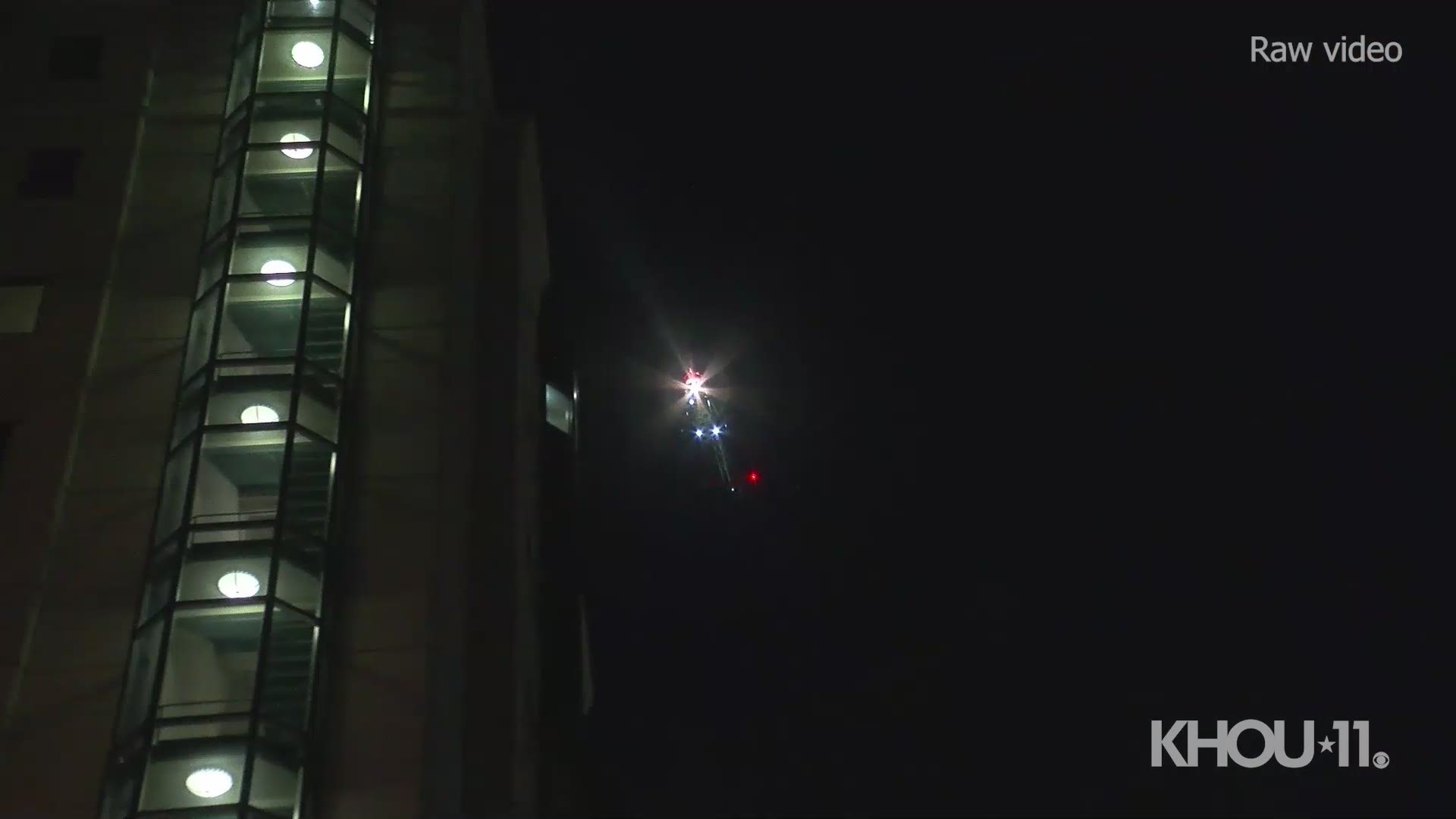 Houston police say a shooting victim was airlifted to the hospital late Monday. Investigators believe the shooting started as a fight at a nearby basketball game.