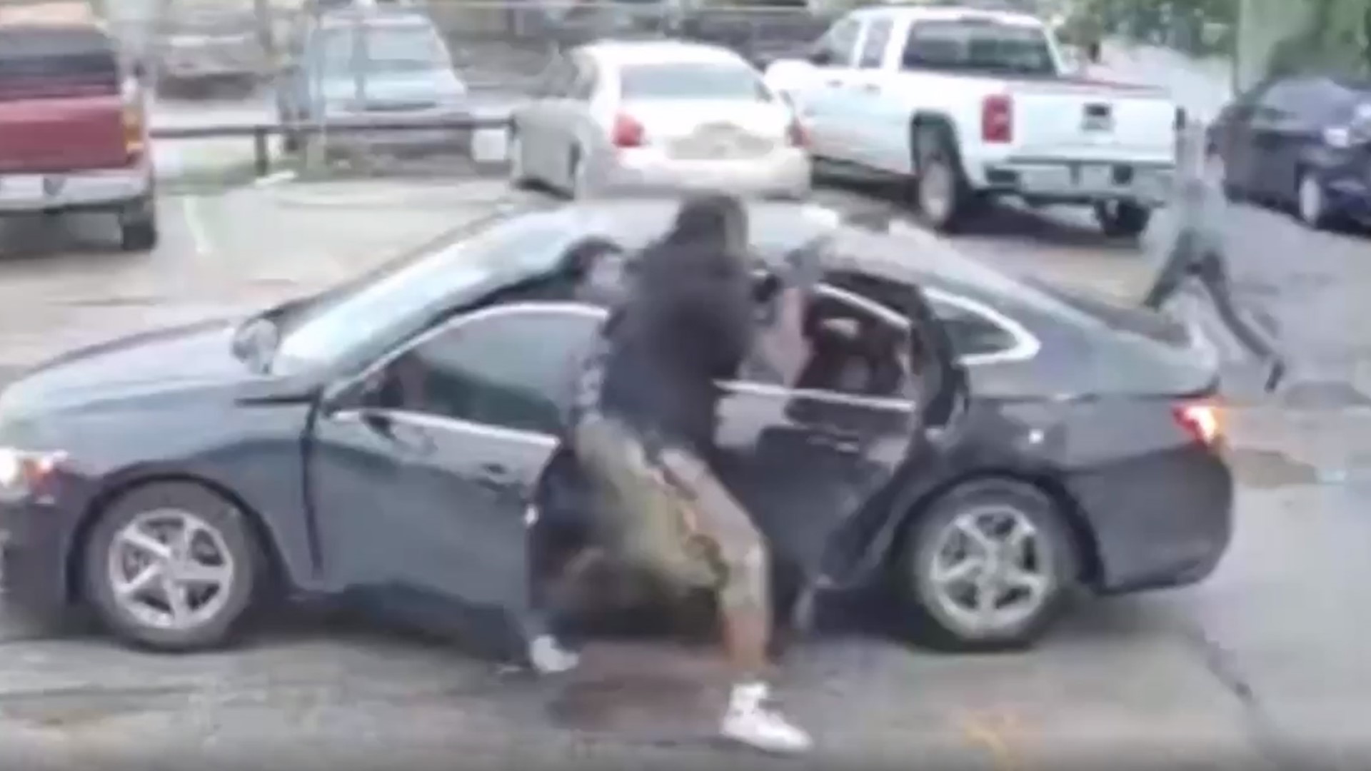 Watch Catalytic converter theft suspect opens fire on victims after