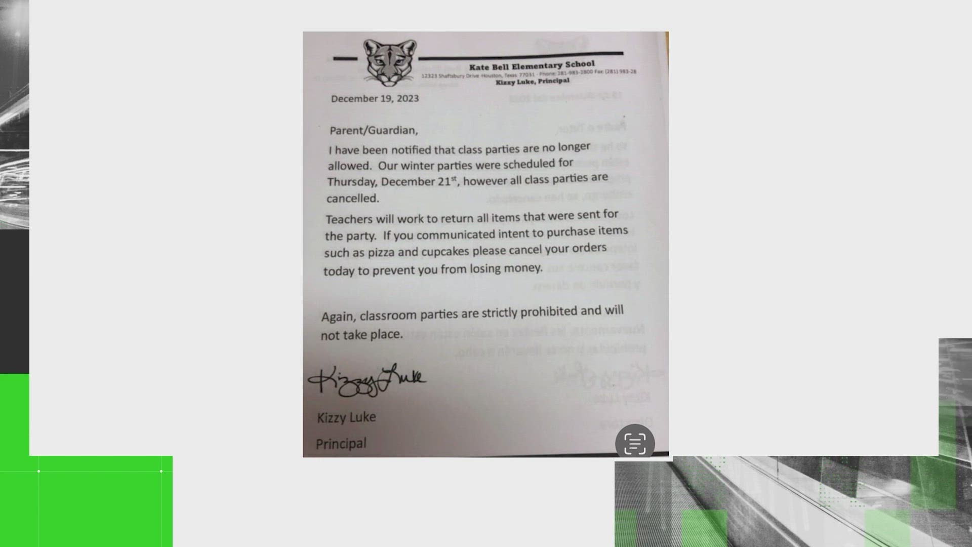 A letter for one elementary school was circulating on social media, so we looked into it.