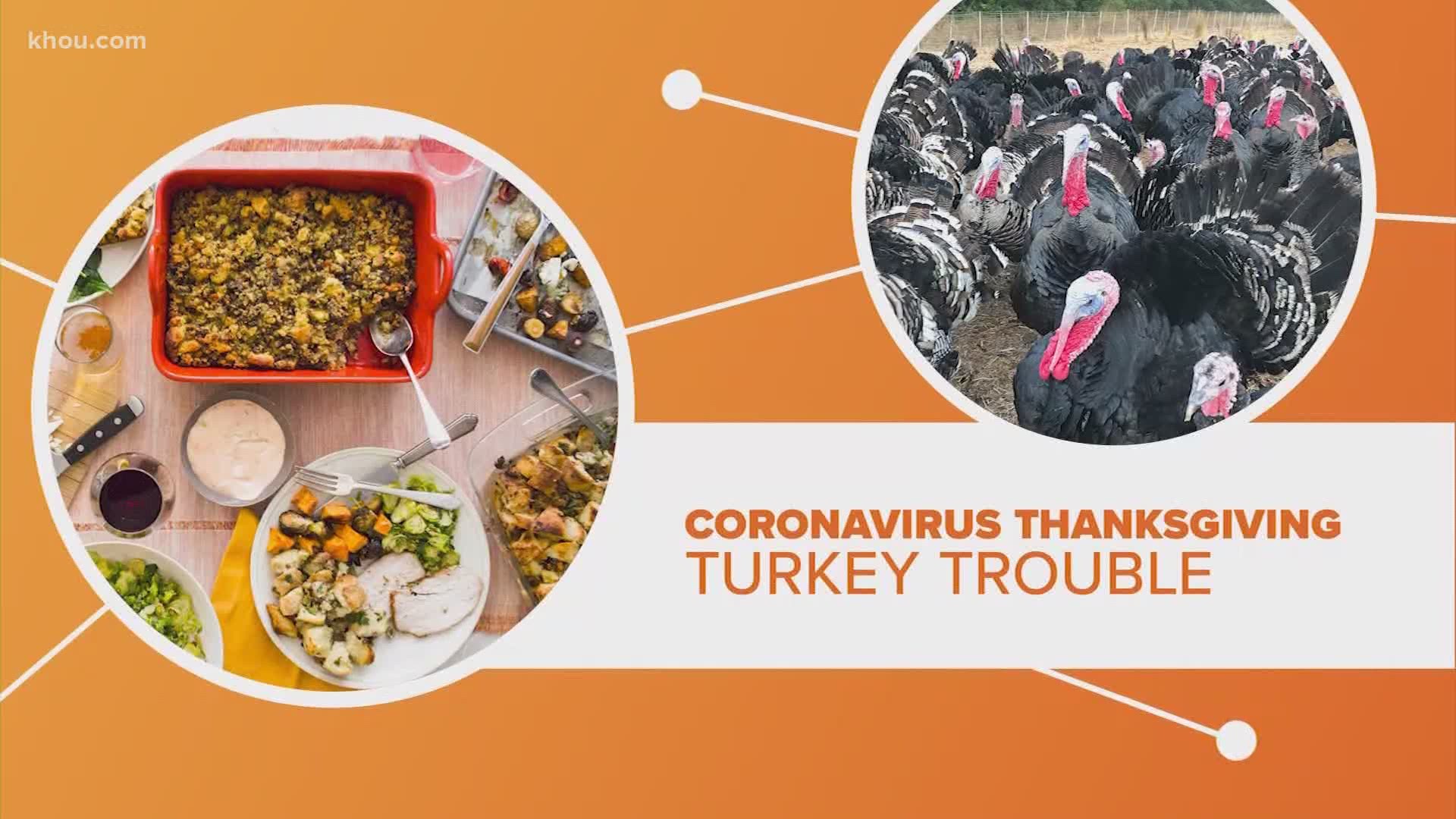 Turkey trouble. The coronavirus pandemic has forced us to switch up our holiday traditions, including how we approach Thanksgiving dinner.