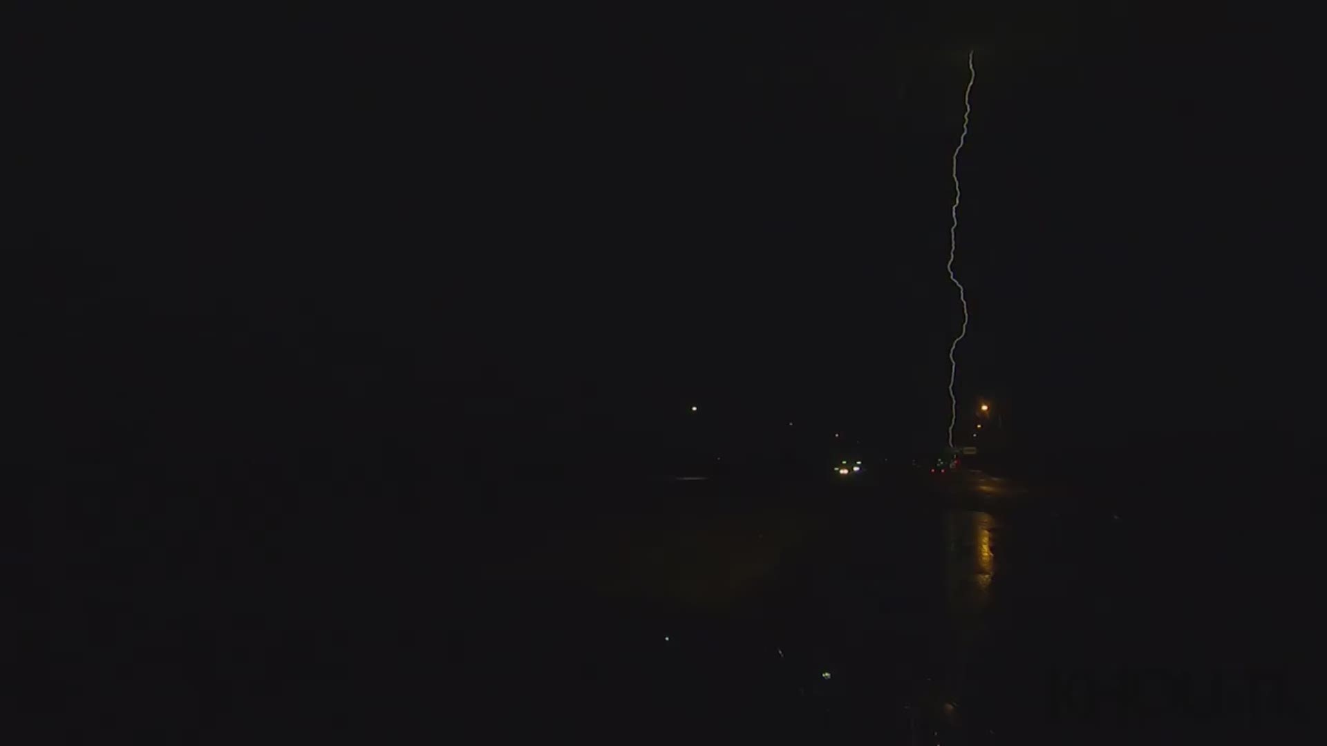 Incredible video from reporter Brett Buffington of some of the intense lightning the Houston area received overnight. The first bolt appears to hit the same spot over and over for nearly 8 seconds. (Video was shot in high speed so it appears slower on camera.)