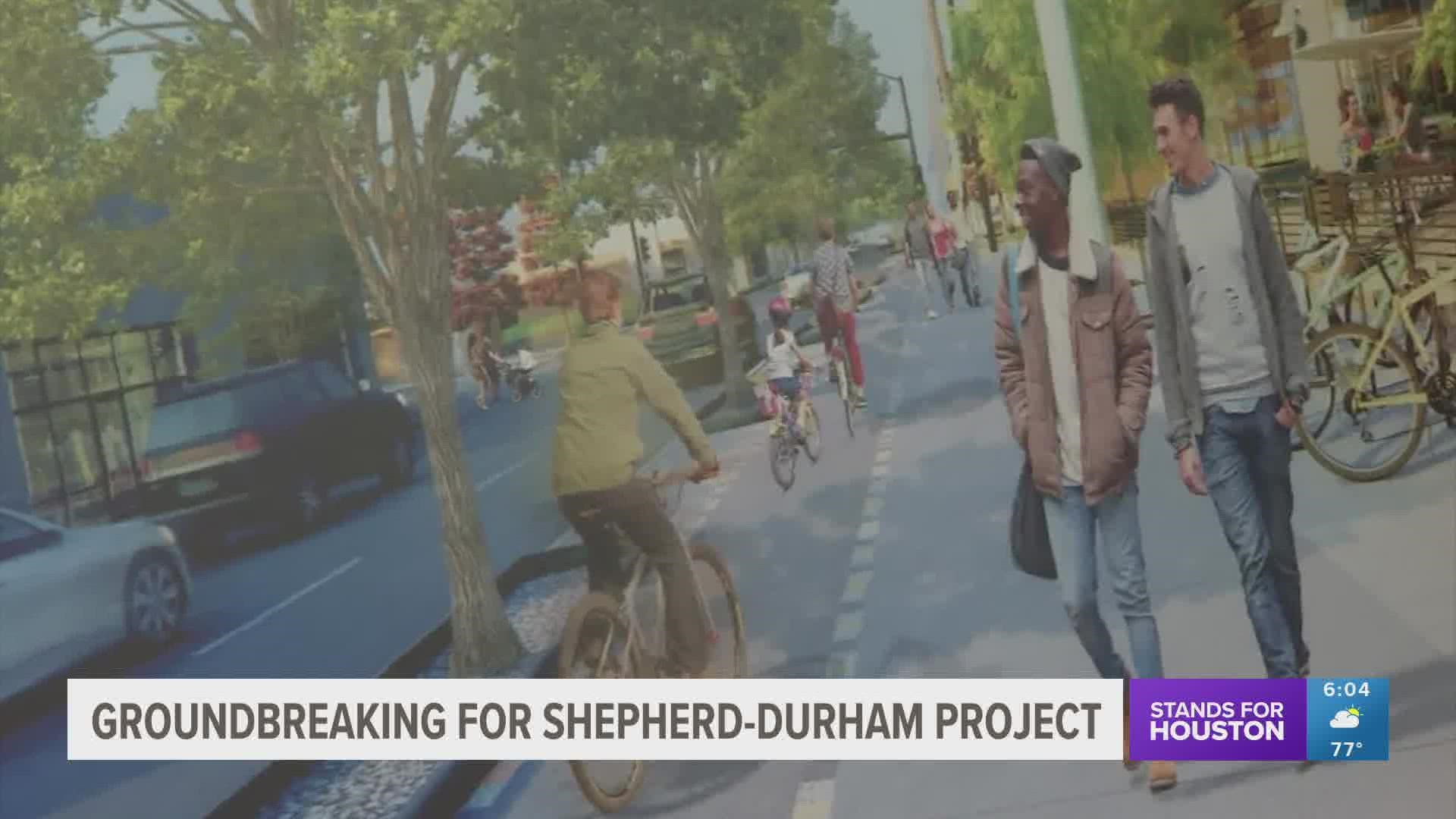 The city of Houston broke ground on a total re-do of a busy stretch of road. The Shepherd-Durham Project is expected to take at least five years.