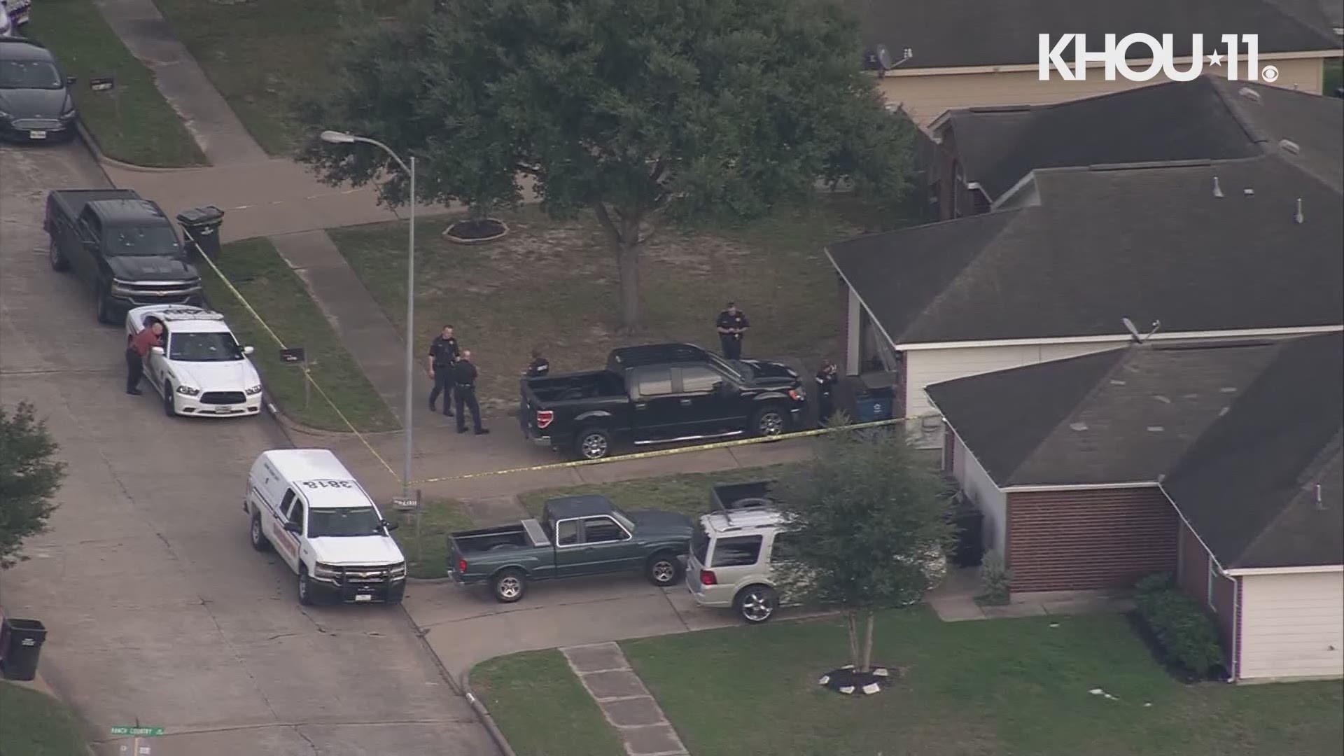Two people were found dead Wednesday at a home in northwest Harris County.