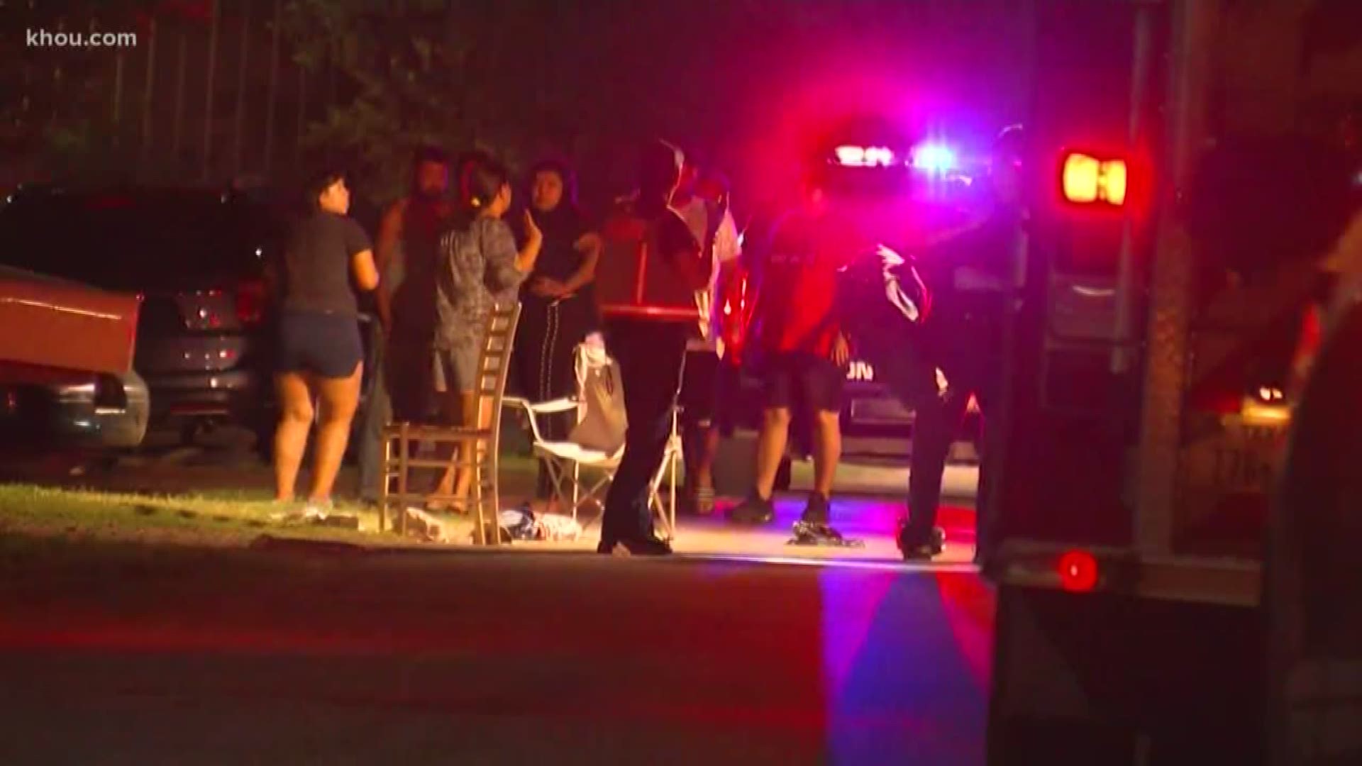 A man is dead after a drive-by shooting in northwest Houston. Two others were also shot. They were taken to the hospital ins serious condition, according to police.