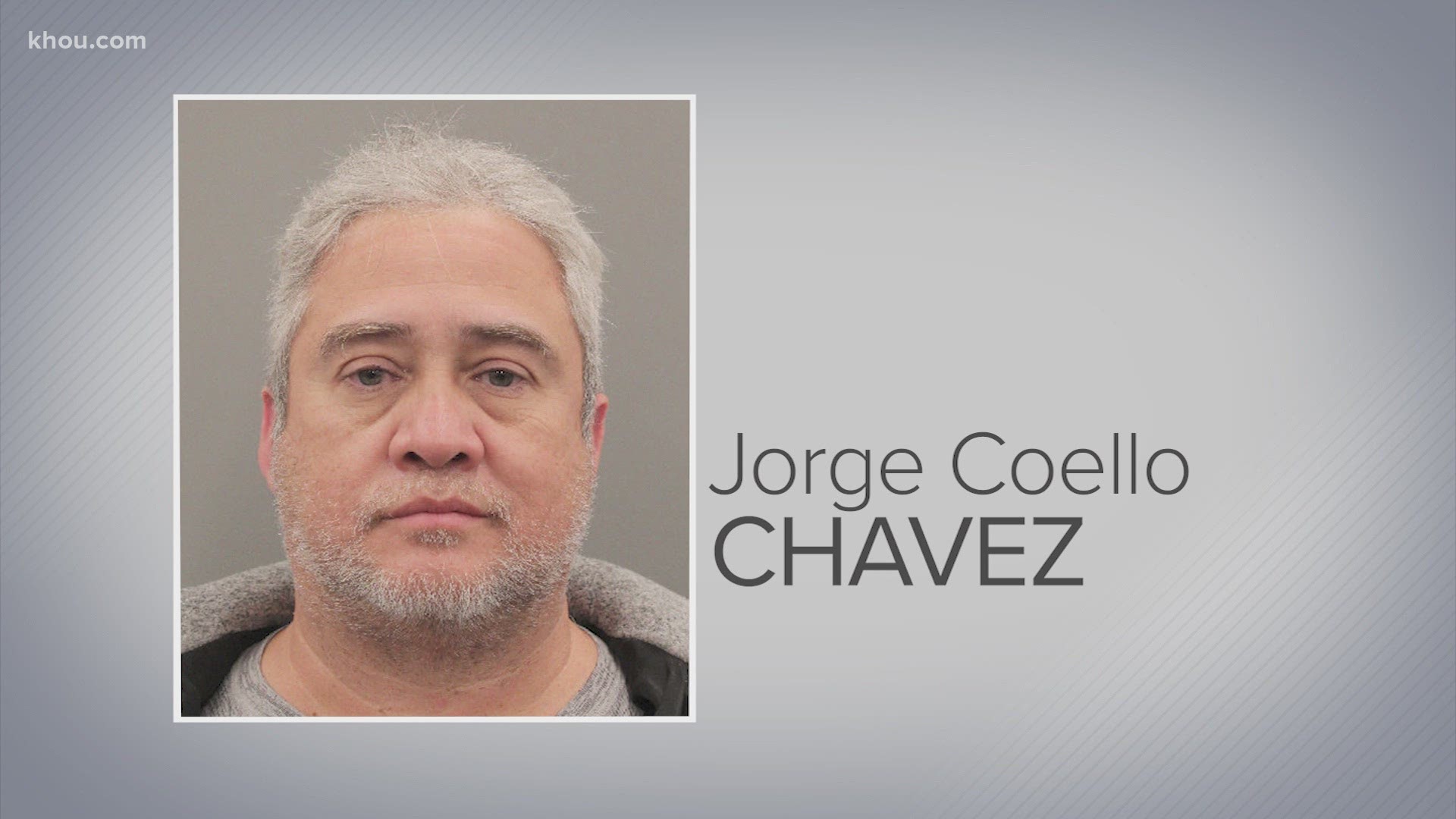 Homeland Security Investigations and Houston police arrested Jorge Antonio Coello Chavez, 50. He is charged with operating a stash house and human smuggling.