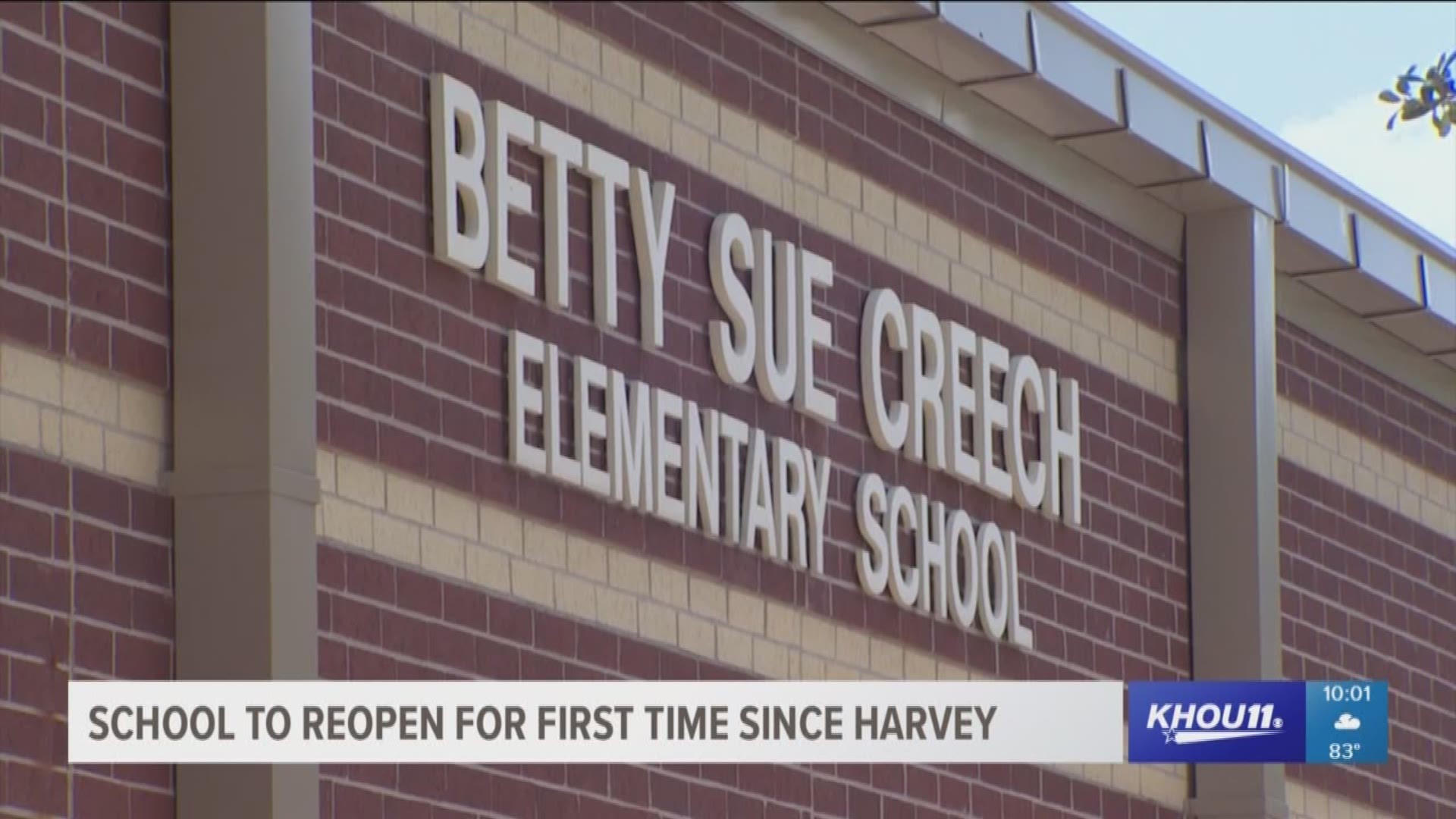 Creech Elementary in Katy ISD took on two feet of water during Hurricane Harvey. The district spent seven million dollars to fix things and tomorrow students get a chance to enter in their new renovated school. 