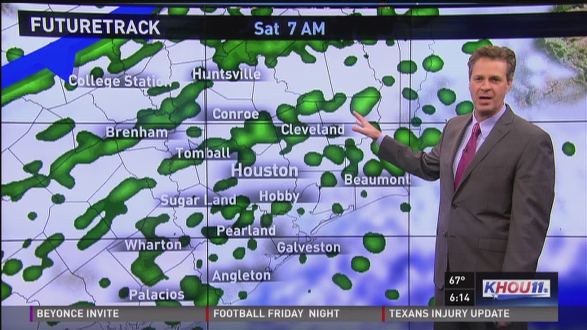 KHOU 11 Chief Meteorologist David Paul says to prepare yourself for colder weather, as a cold front is coming through Saturday morning, and with it some early rain.