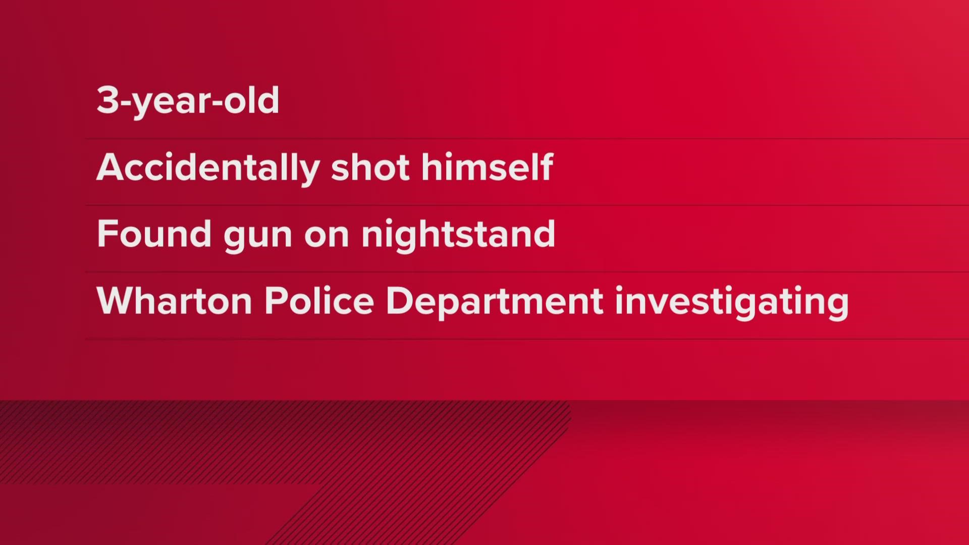 The mother reported the child found the gun on her nightstand.