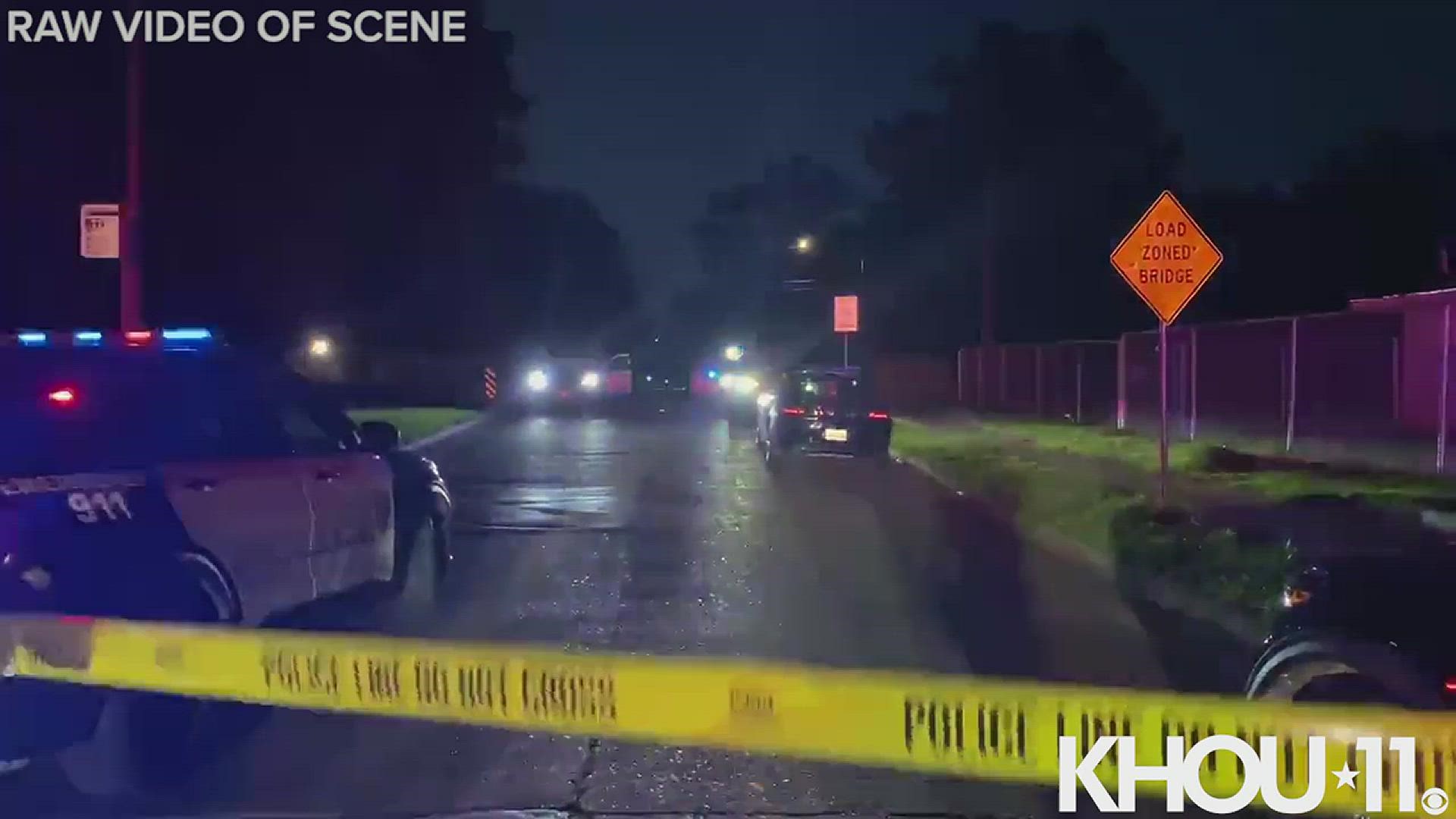 A suspect was shot by a Houston Police Department officer Wednesday in northeast Houston, officials confirmed.