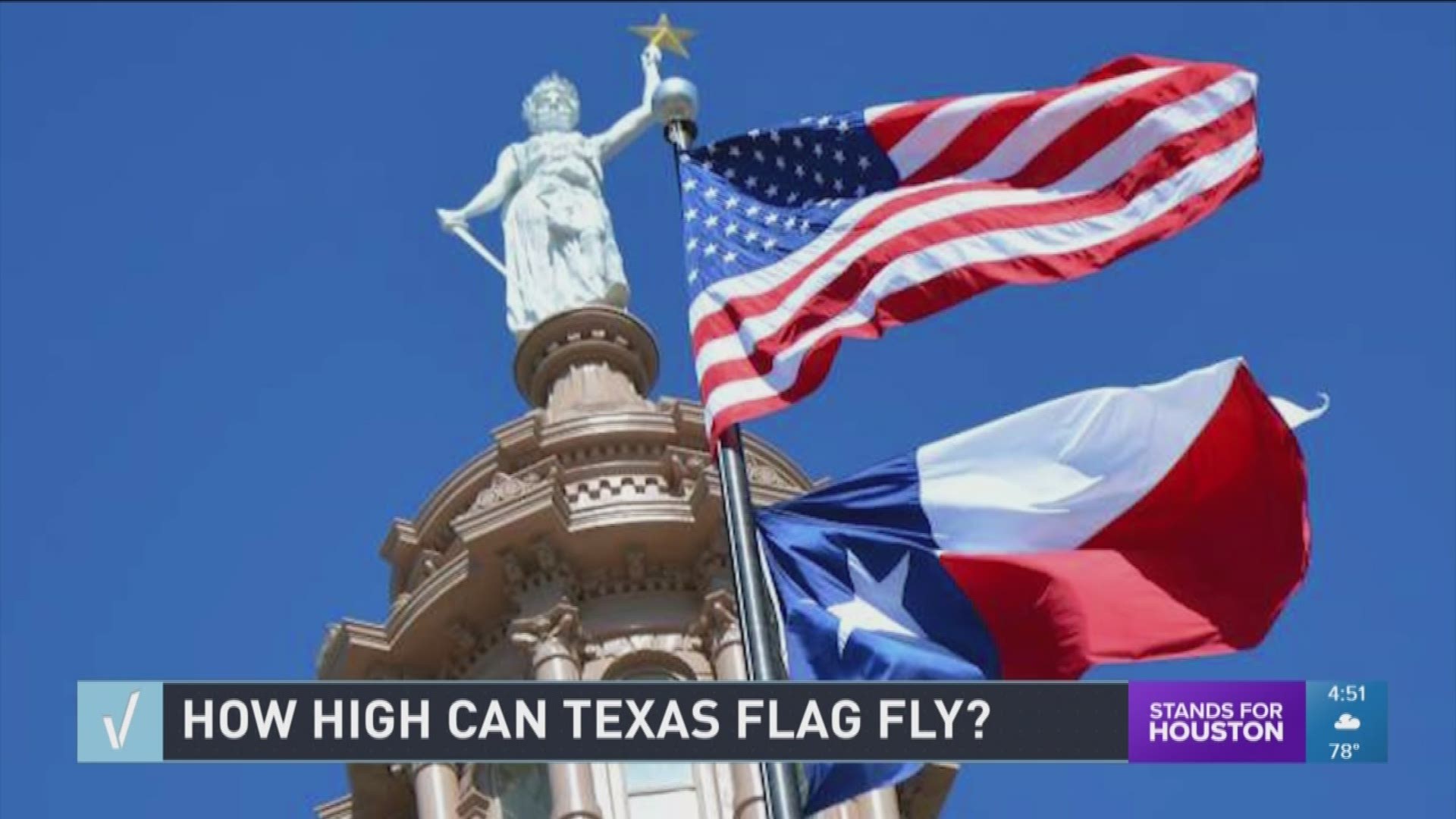 Is the Texas flag different from other state flags when it comes to height? We set out to verify.