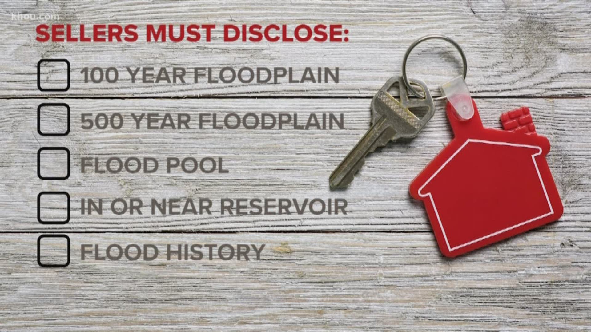 Starting Sept. 1, sellers in Texas have to make sure home buyers and owners know a home's flood risk before moving in.